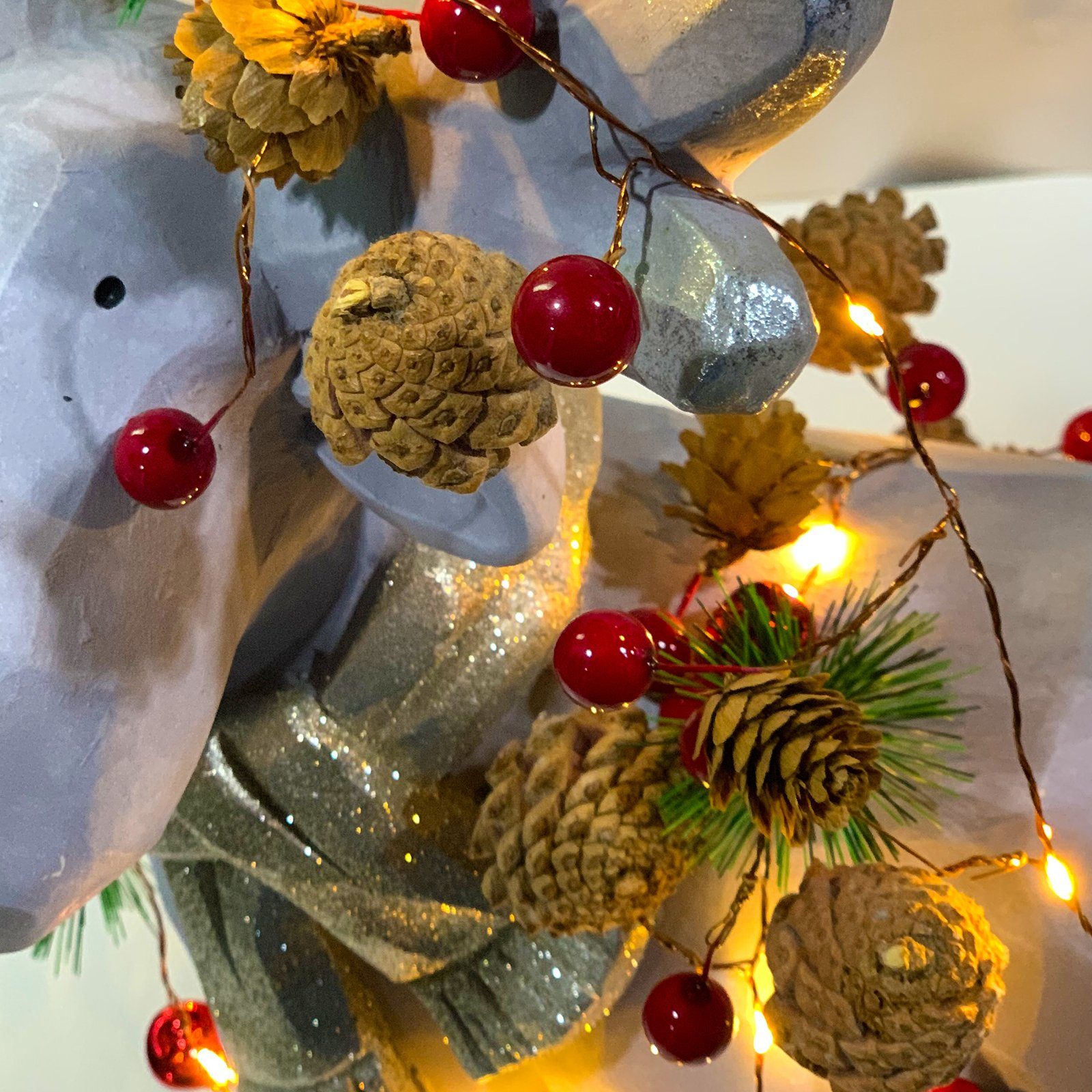 Weihnachtslichterketten, LED Christbaumschmuck Weihnachtsbaum BIGTREE für Tannenzapfen