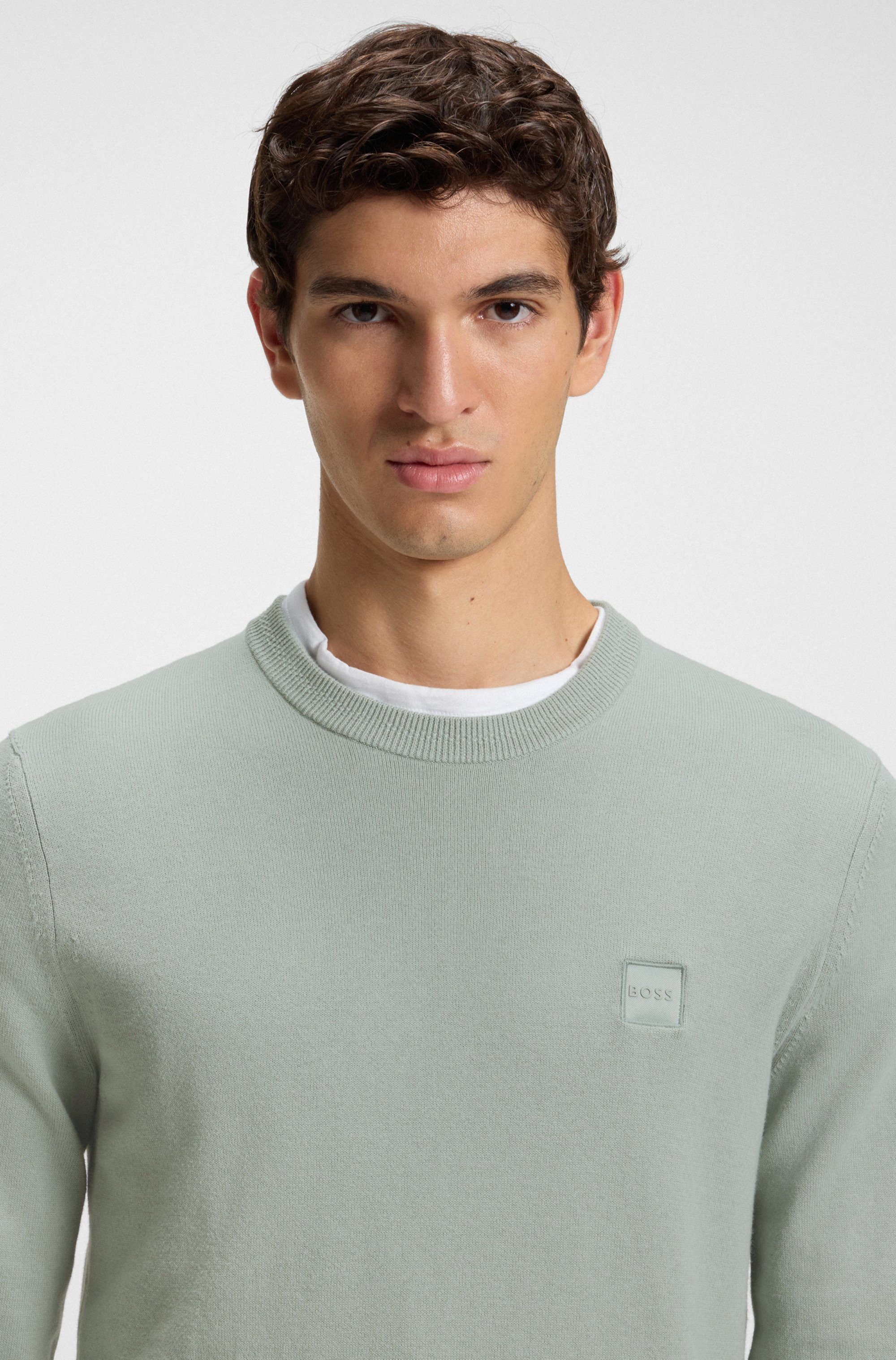 BOSS ORANGE Strickpullover Kanovano mit Rundhalsausschnitt günstig online kaufen