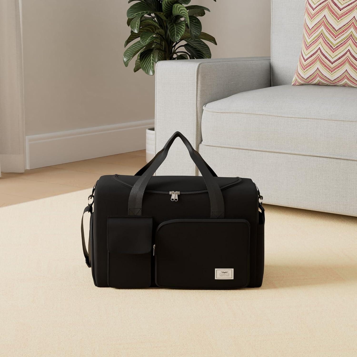 LuxusKollektion Sporttasche Damen Sporttasche 35L Faltbare Reisetasche mit Schuhfach und
