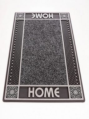 Fußmatte DC Clean Home, Home2Fashion, rechteckig, Höhe: 8 mm, Schmutzfangmatte, mit Spruch, robust, In- und Outdoor geeignet