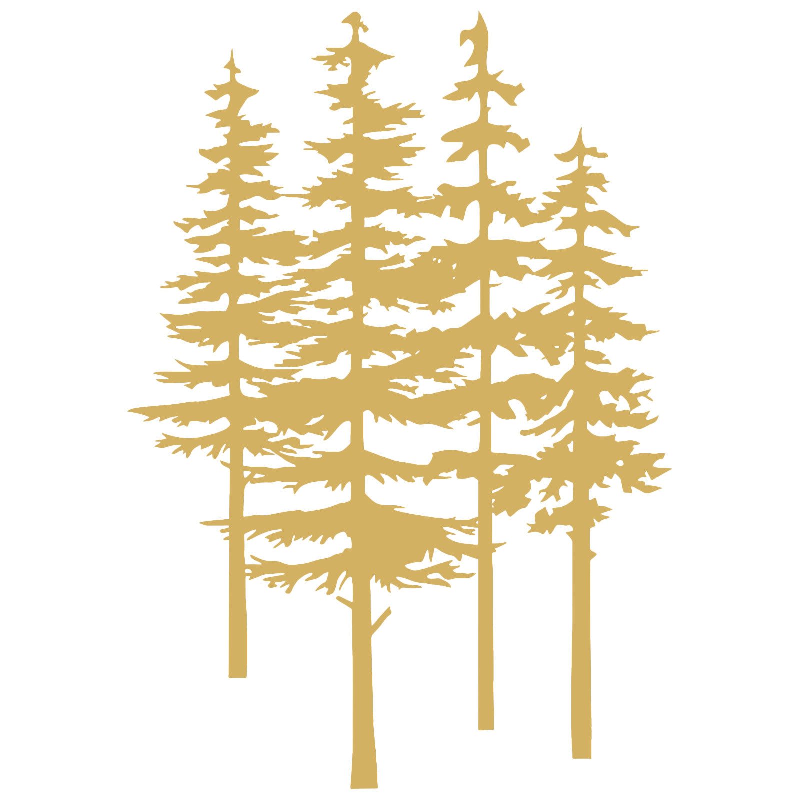 Jumpeak Wanddekoobjekt wanddekoration metall,Wald,Kiefern,Baumschmuck,wall günstig online kaufen