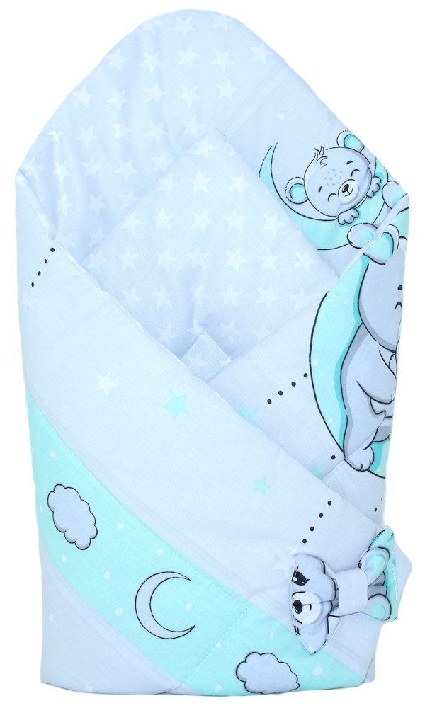 Einschlagdecke Baby Hörnchen Steckkissen Einschlagdecke Babydecke Baumwolle