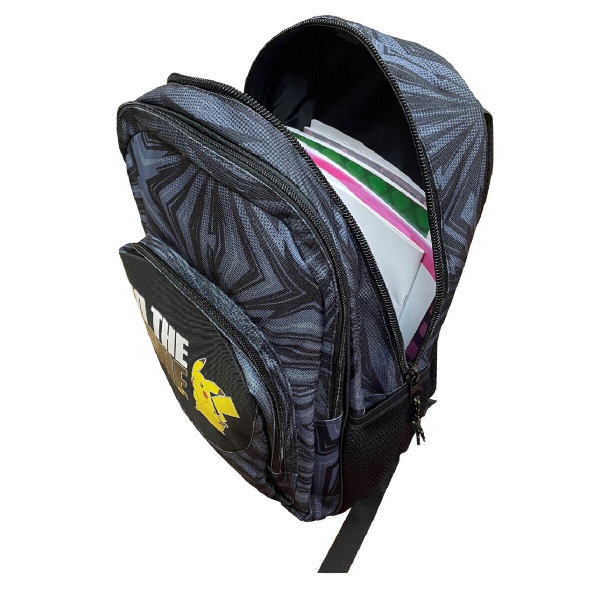 POKÉMON Kinderrucksack Pokémon Rucksack Schulrucksack 42x29x16cm mit Seitentaschen (1-tlg)