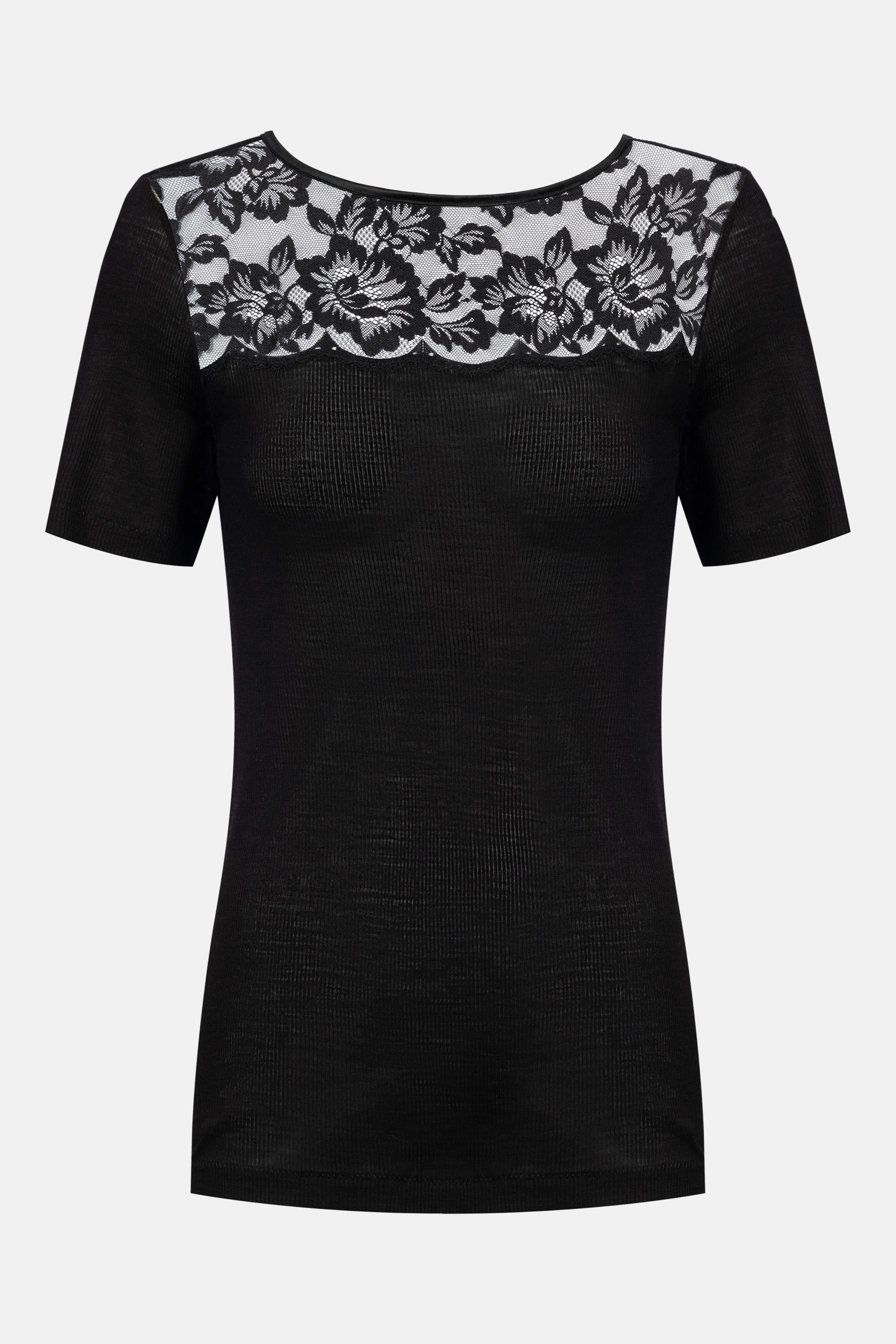 Mey T-Shirt Mey Damen T-Shirt Serie Wool Love Uni (1-tlg)