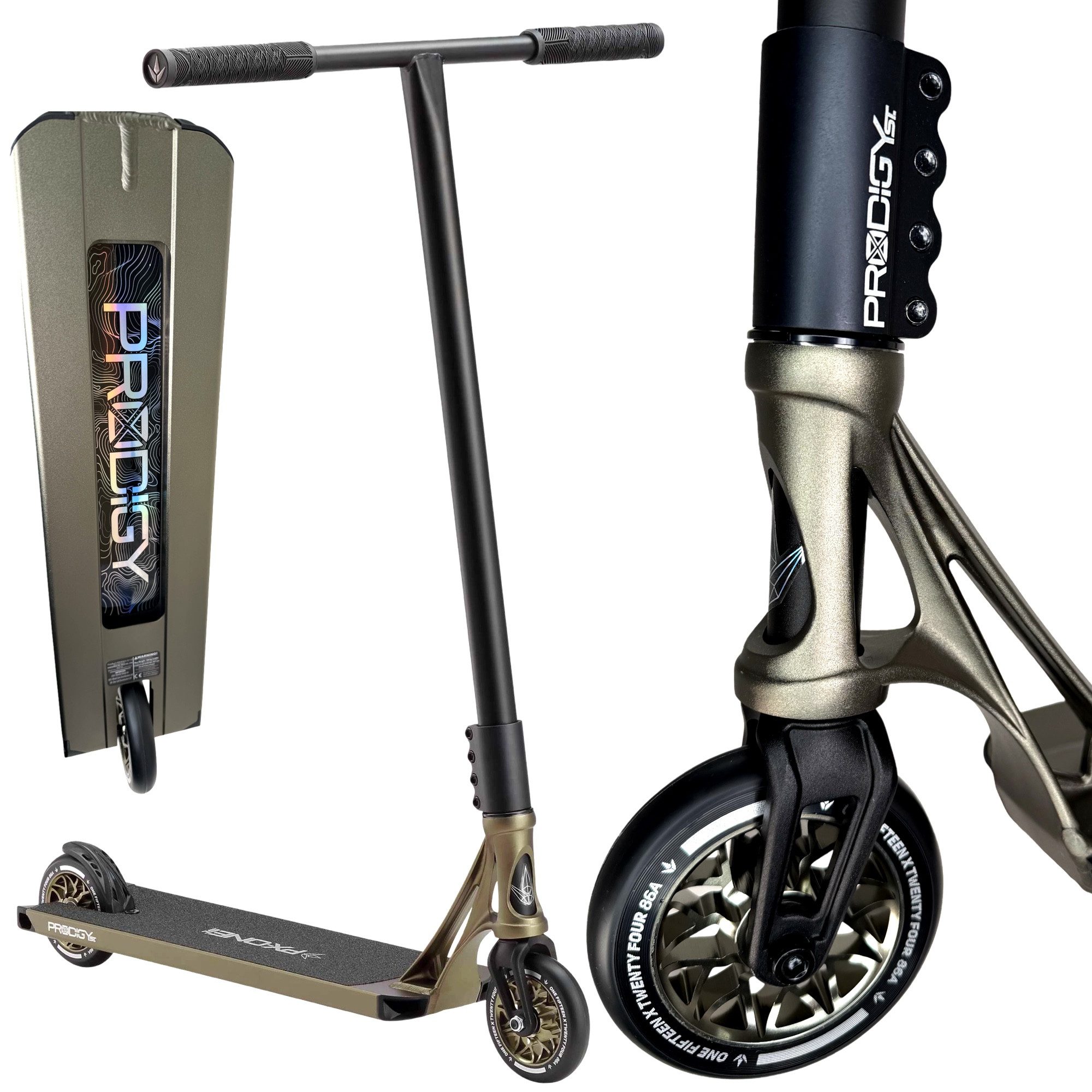 Stuntscooter Blunt Prodigy X One Complete Stunt-Scooter H=90cm Street Olive