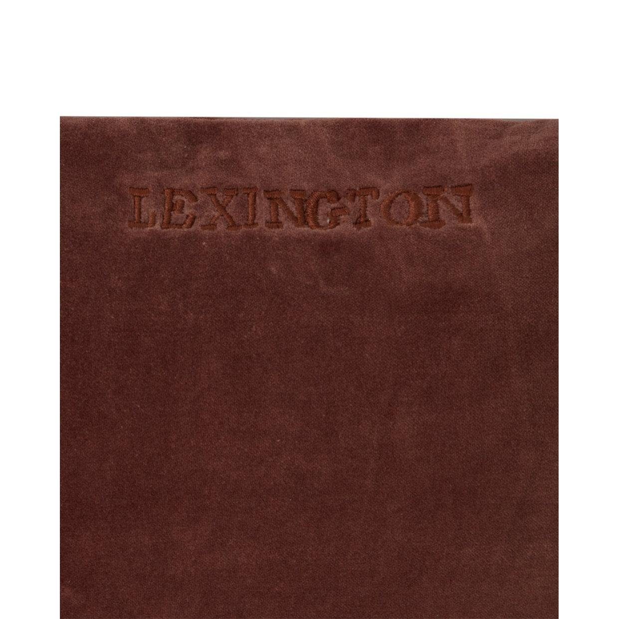 (50x50), Kissenhülle Organic LEXINGTON Block Beige Kissenhülle Cotton Lexington Brown Striped