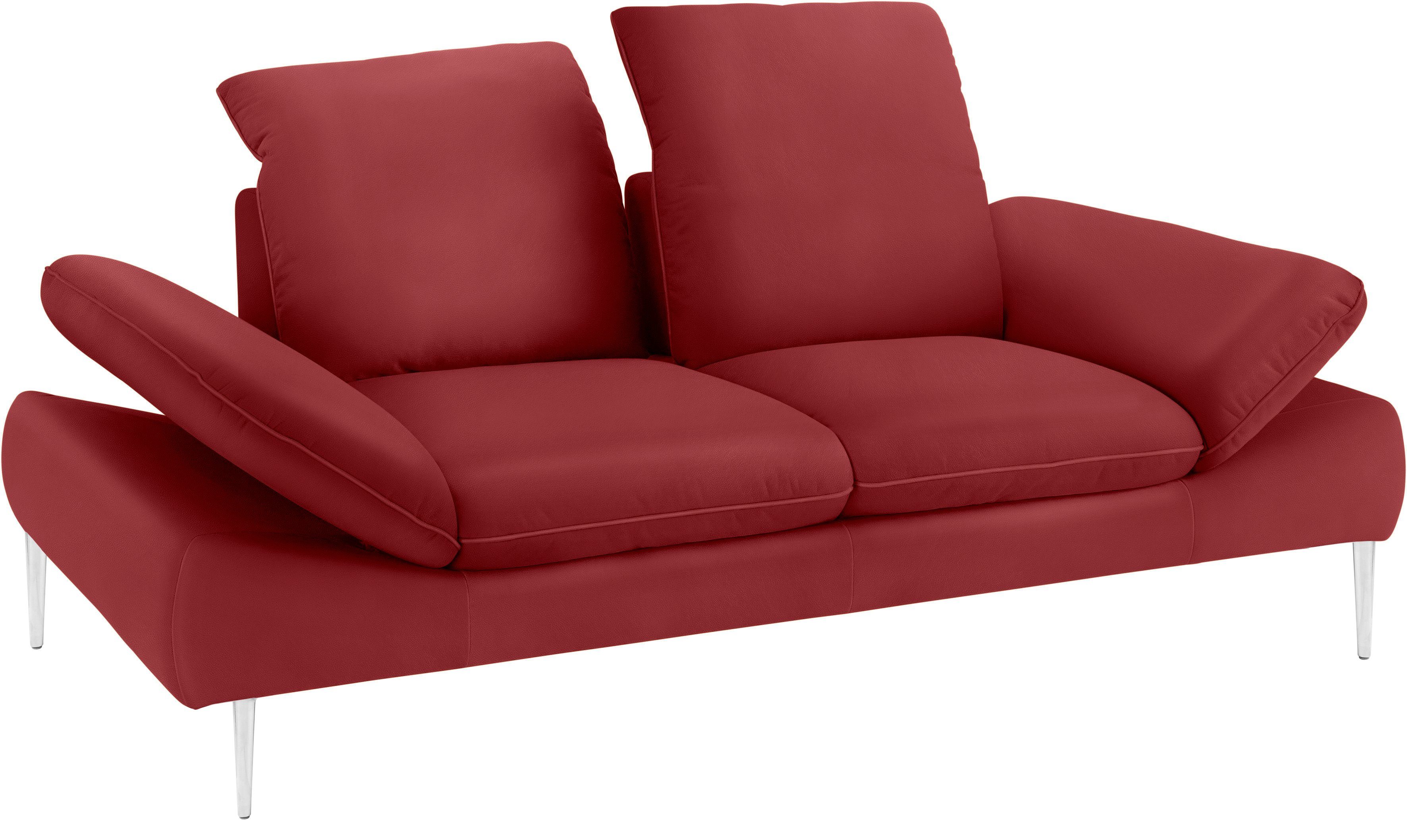 W.SCHILLIG 2-Sitzer enjoy&MORE, mit Sitztiefenverstellung, cm matt, Füße silber 202 Breite
