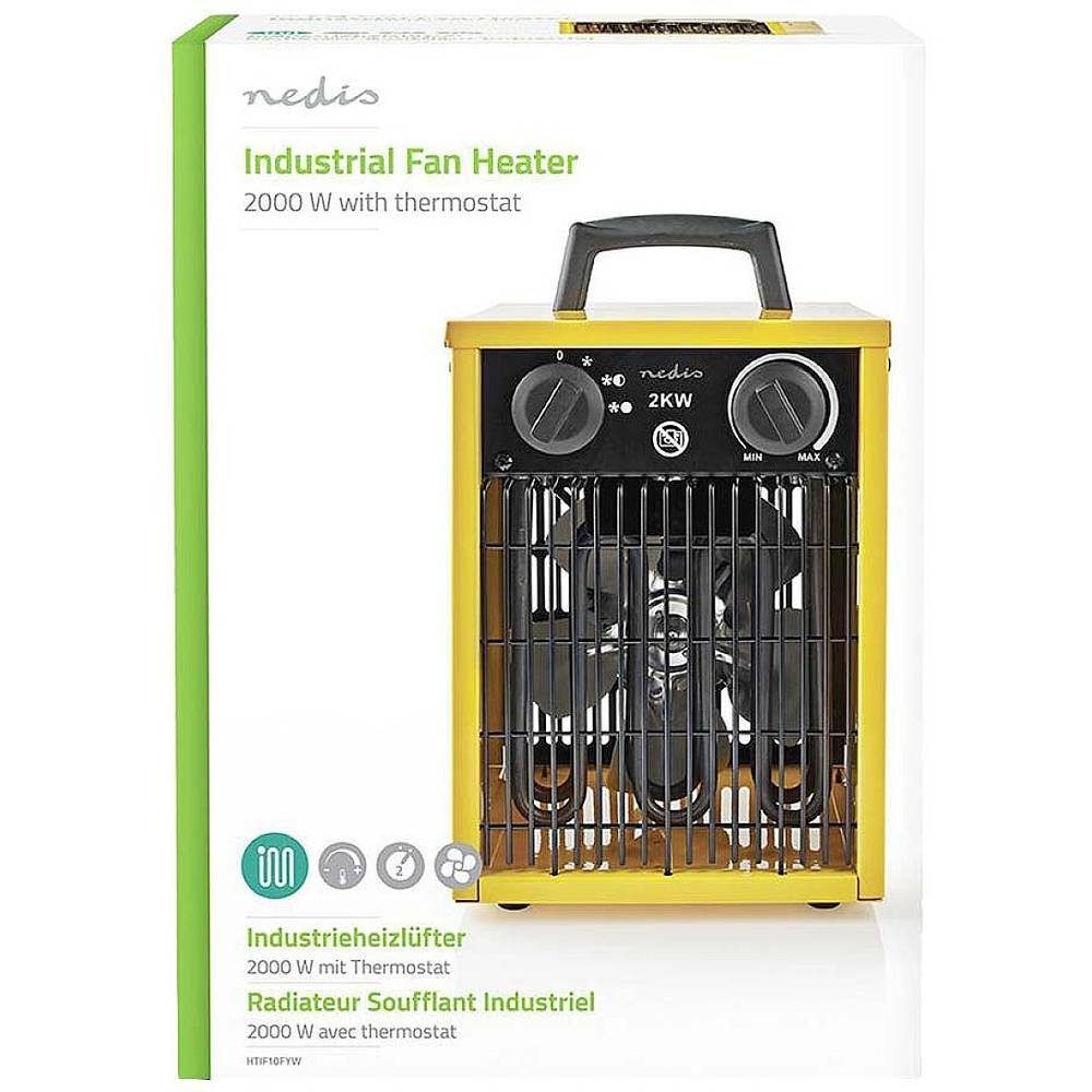 Nedis Heizgerät Industrie Heizlüfter, eingebauter Ventilator, Überhitzungsschutz