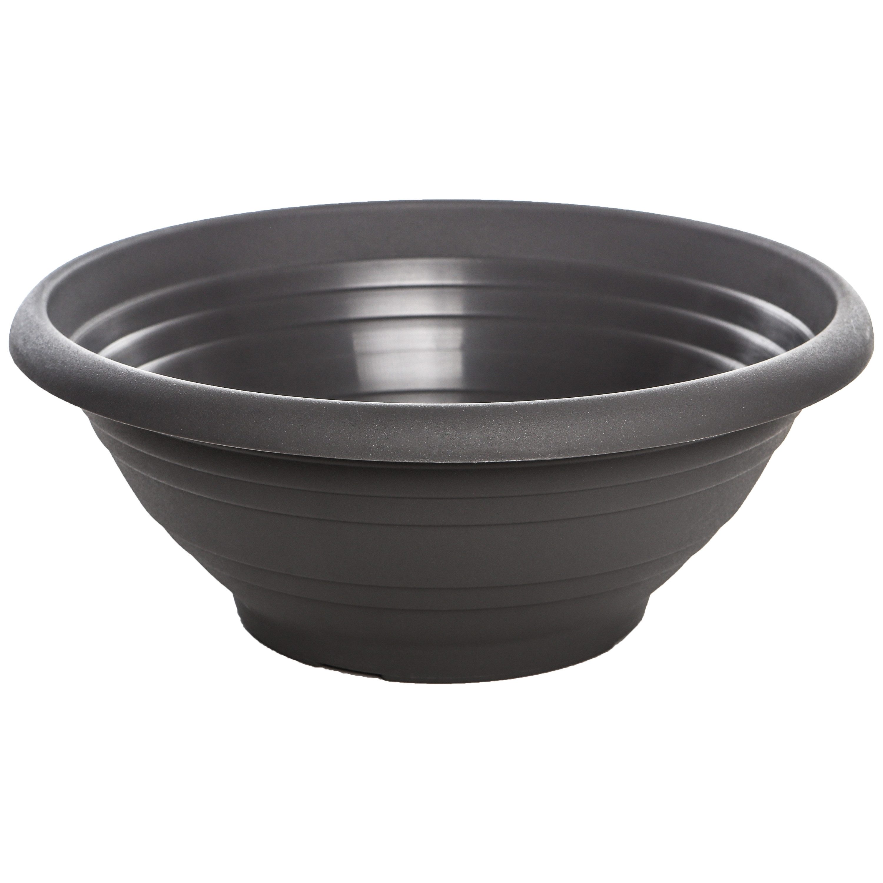 WIBO Kunststofftechnik GmbH Blumentopf Blumenschale Cortina, anthrazit, D. 60 cm