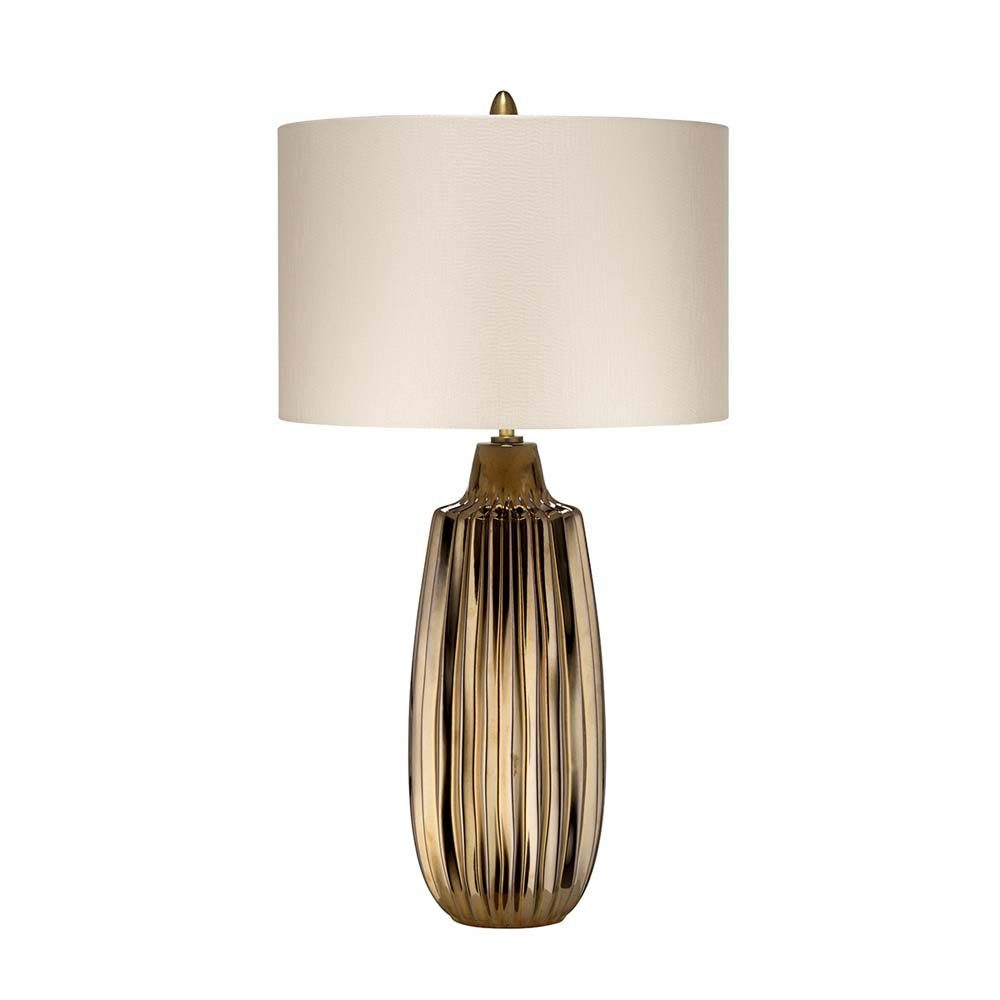 Elstead LIGHTING LED Tischleuchte, Leuchtmittel nicht inklusive, Tischlampe Beistelllampe Schreibtischlampe Schlafzimmerlampe Keramik