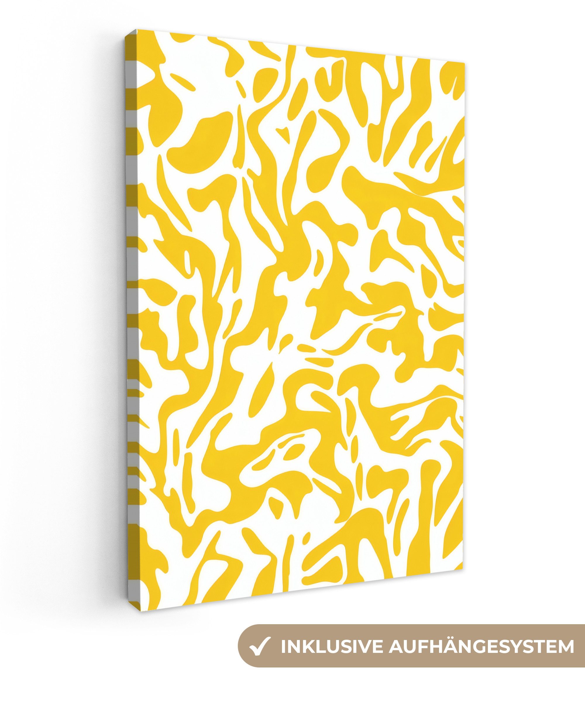 OneMillionCanvasses® Leinwandbild Formen - Weiß - günstig online kaufen