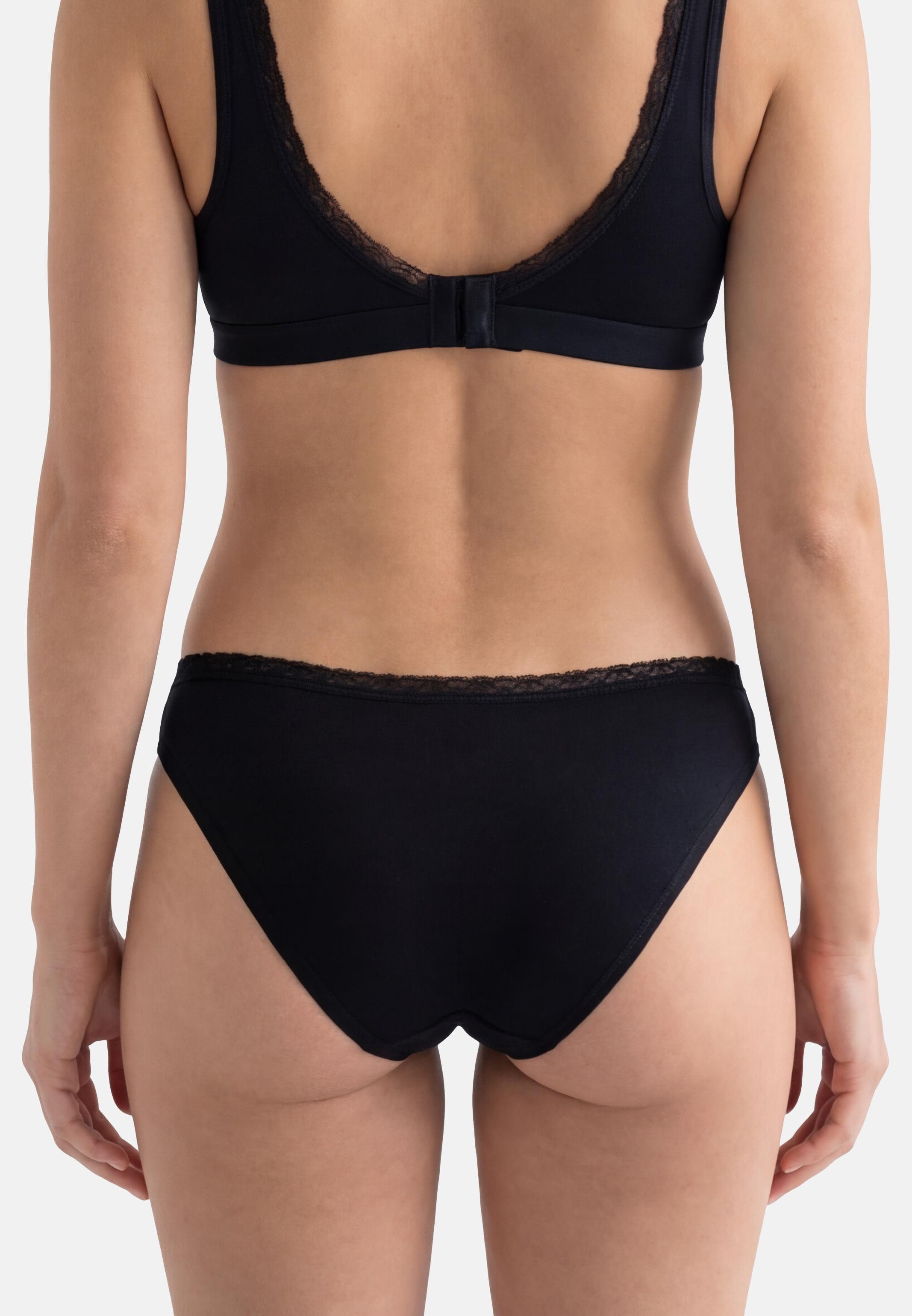 conta Hipster 6er Pack Modal (Spar-Set, 6-St) Hipster - Blickdicht - Hochwertige Spitzenverzierung