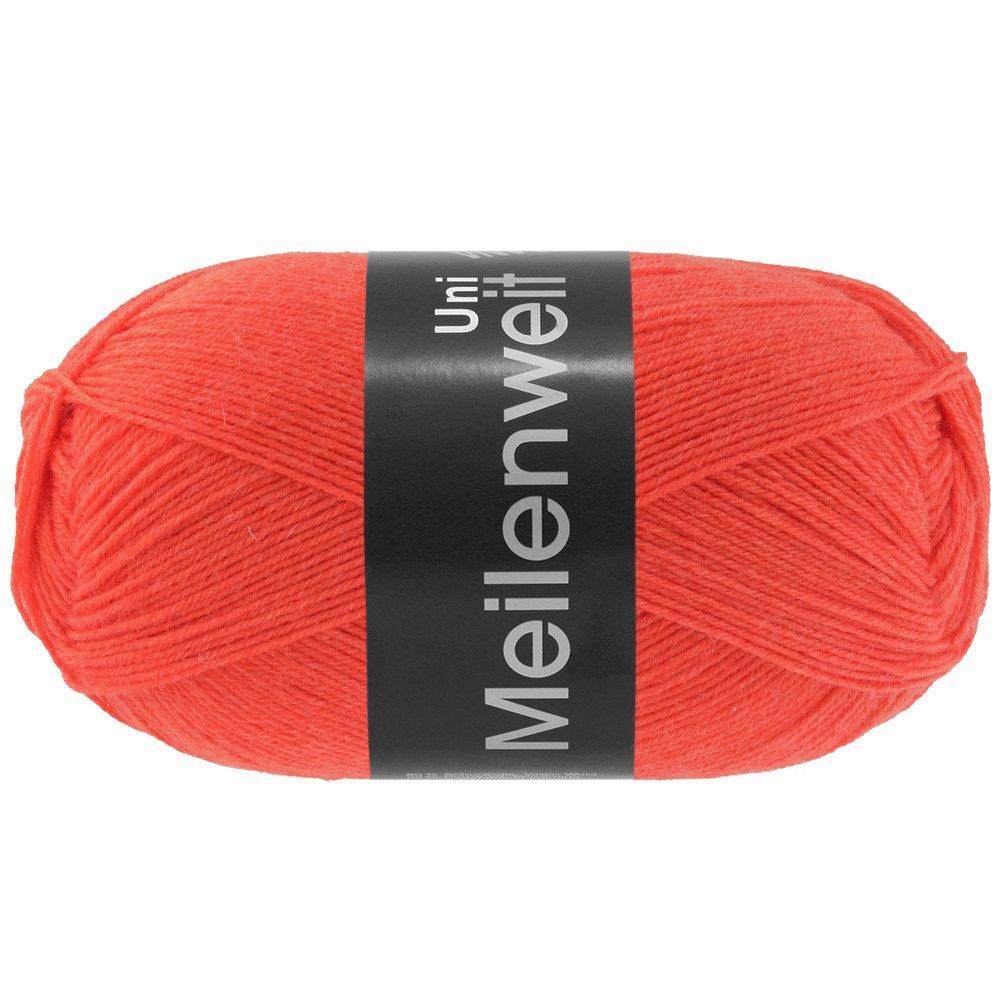 LANA GROSSA MEILENWEIT 100 g UNI Häkelwolle, 420 m (4-fach Sockenwolle in 25 Uni-Farben), 100 g