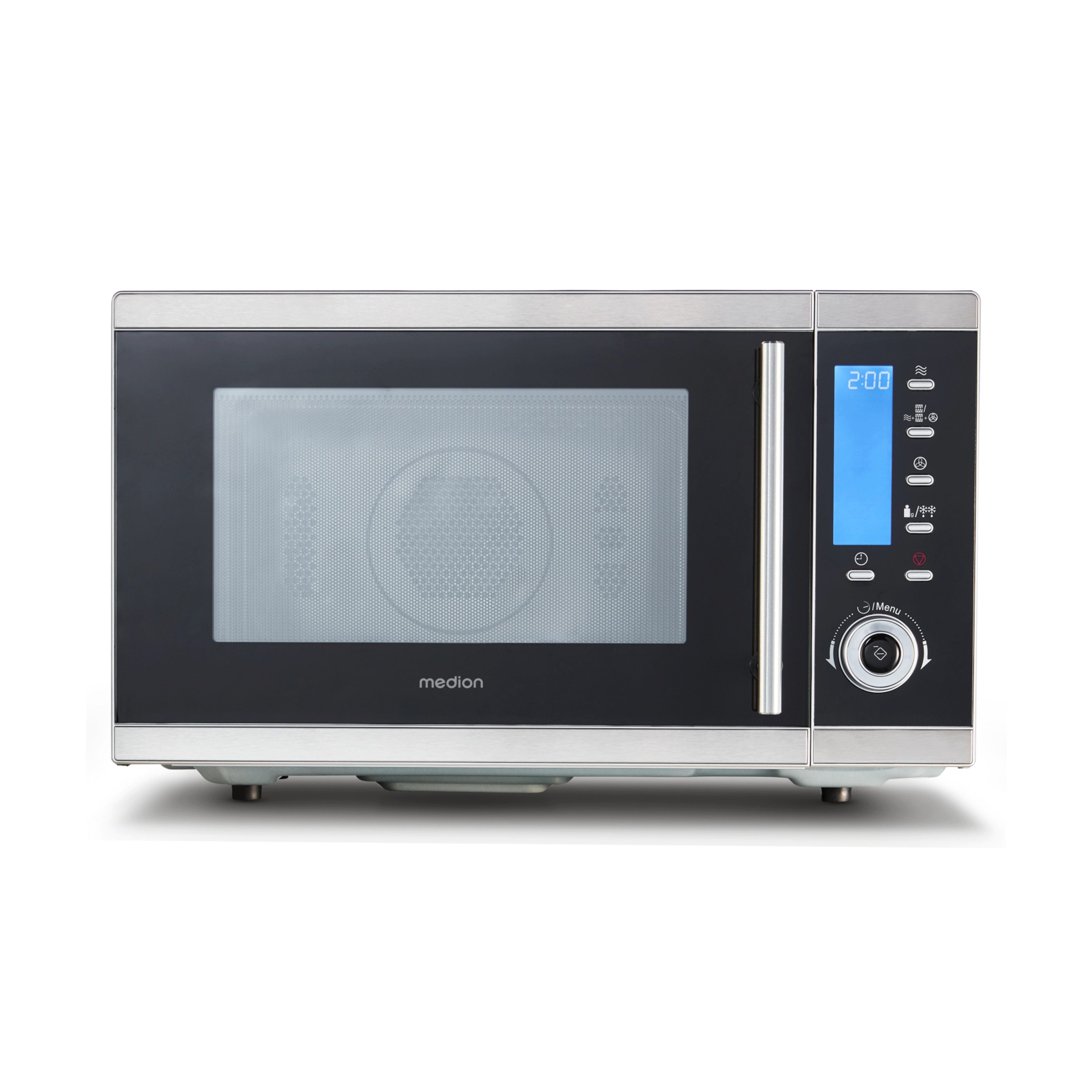 Medion® Mikrowelle MD15501, Netzkabel, 25 l, 900 Watt, 1100 Watt Grill, 2500 Watt Heißluft, 10 Automatik-Programme