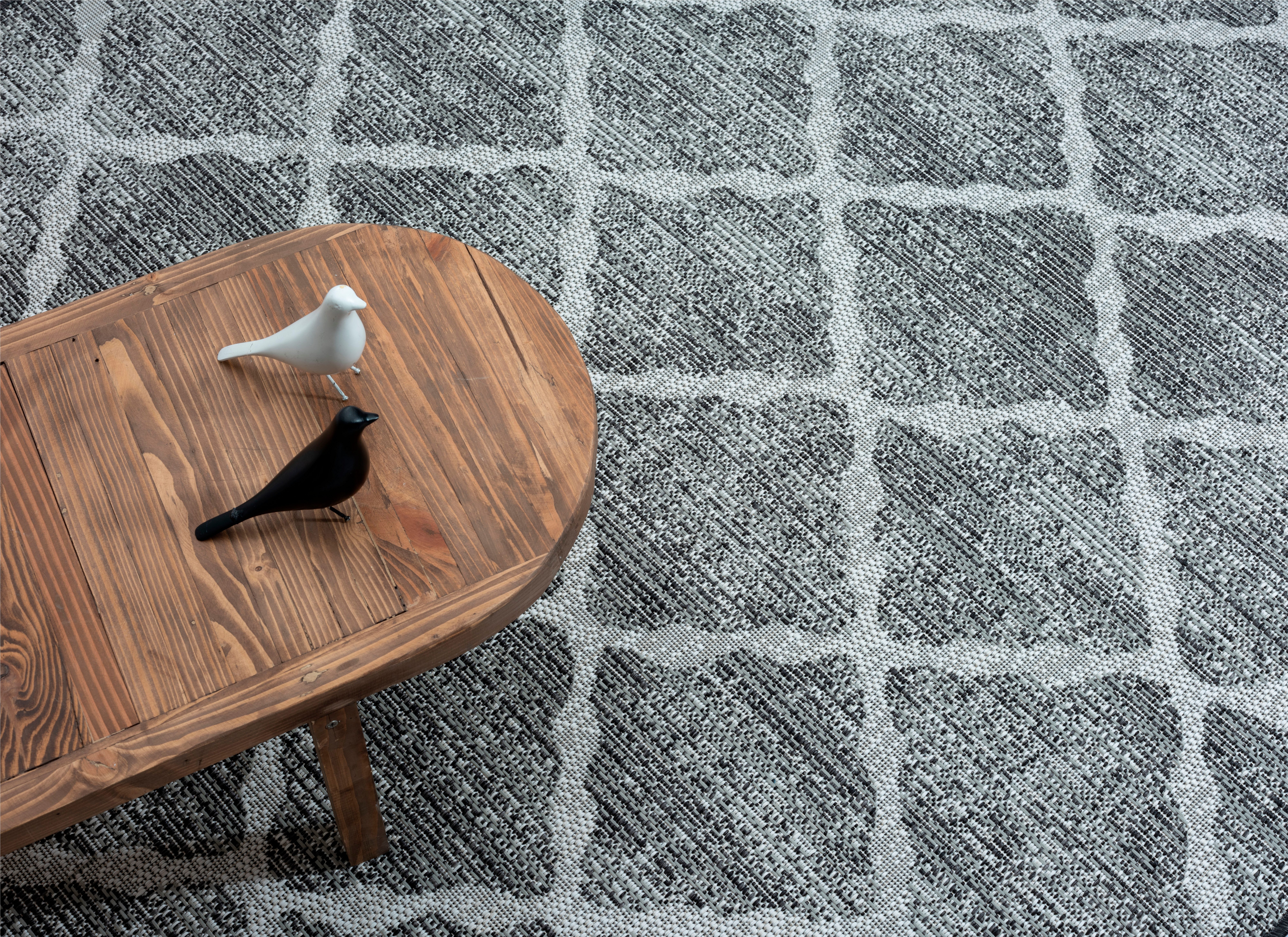 OTTO home Outdoorteppich Veyla, LAGERRÄUMUNG!, rechteckig, Höhe: 8 mm, Rauten Muster, In- und Outdoor geeignet, Terrasse & Balkon