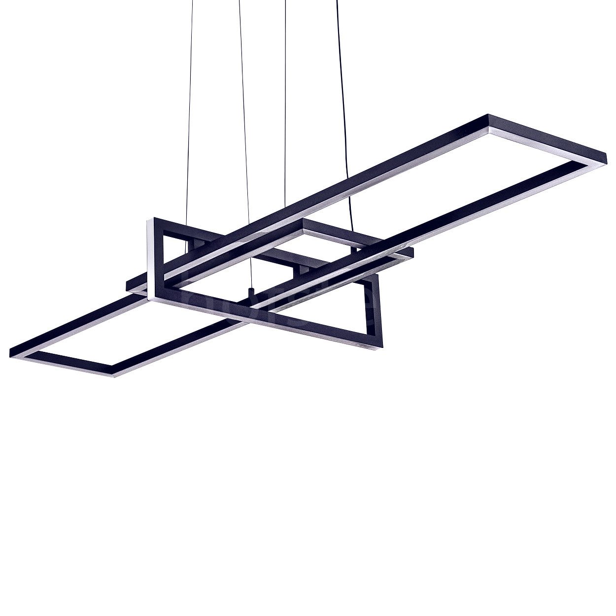 hofstein Pendelleuchte »Muina« dimmbare Hängelampe, Metall, Schwarz, weißer günstig online kaufen