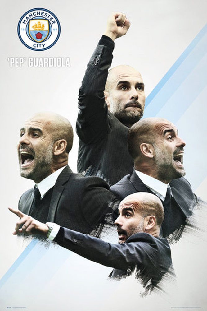 Poster Manchester City - Poster - Guardiola 16/17