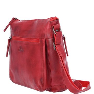 The Skandinavian Brand Umhängetasche The Skandinavian Brand Damen Tasche Leder rot (1-tlg)