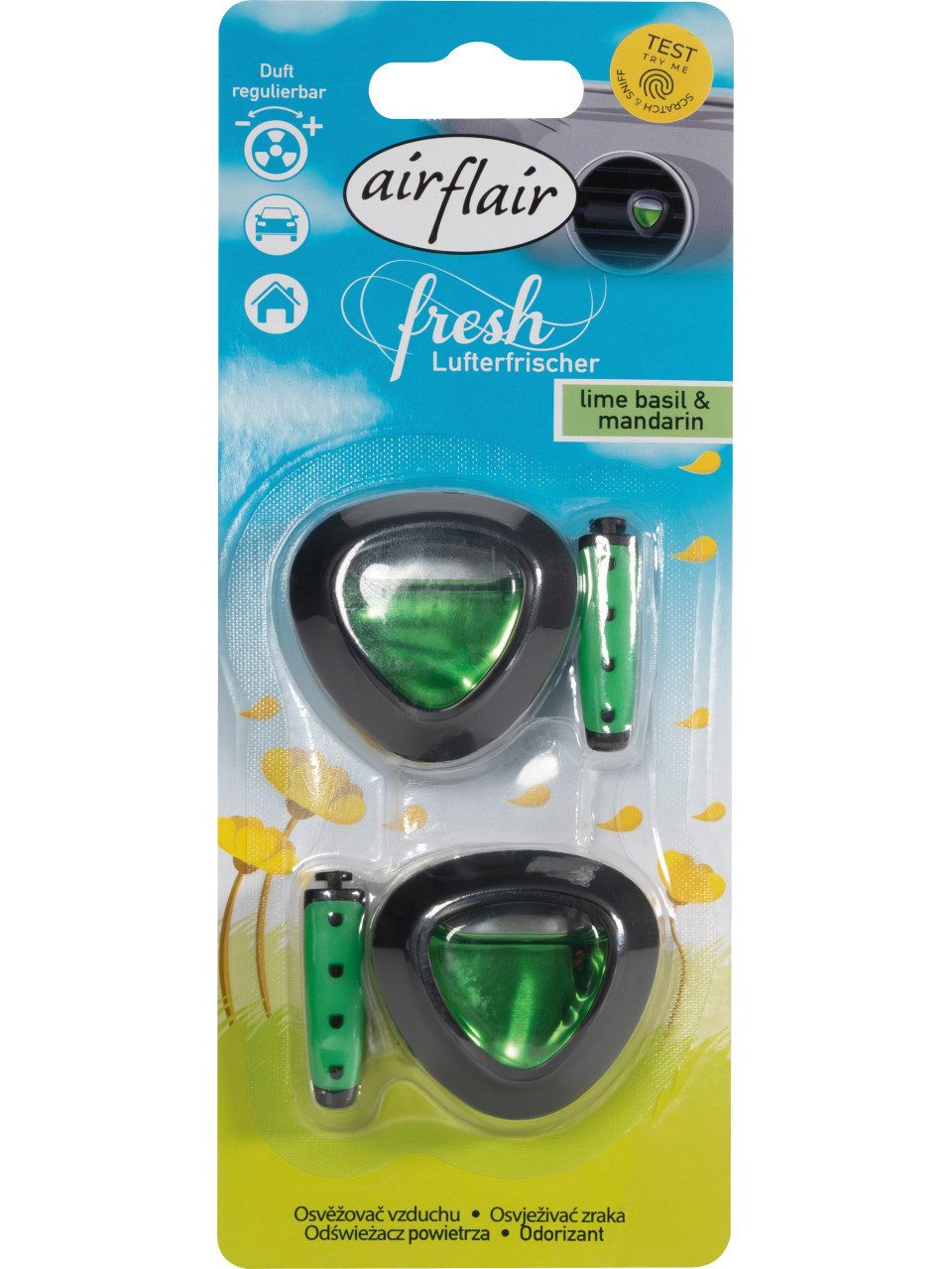 Airflair Raumduft airflair Lufterfrischer Clip Double Diffusor Lime