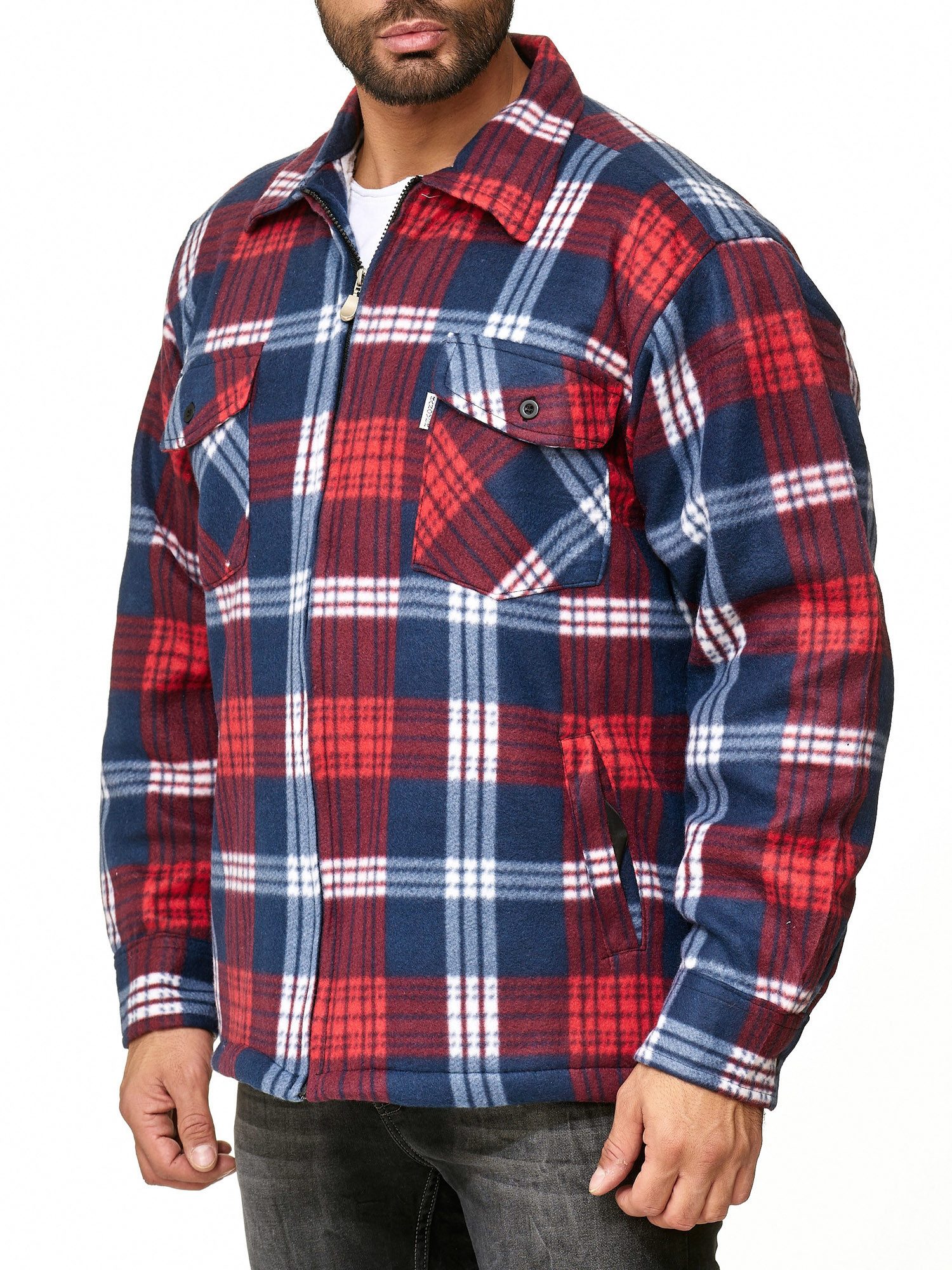 Egomaxx Blouson Thermohemd Holzfäller Gefütterte Kariert günstig online kaufen