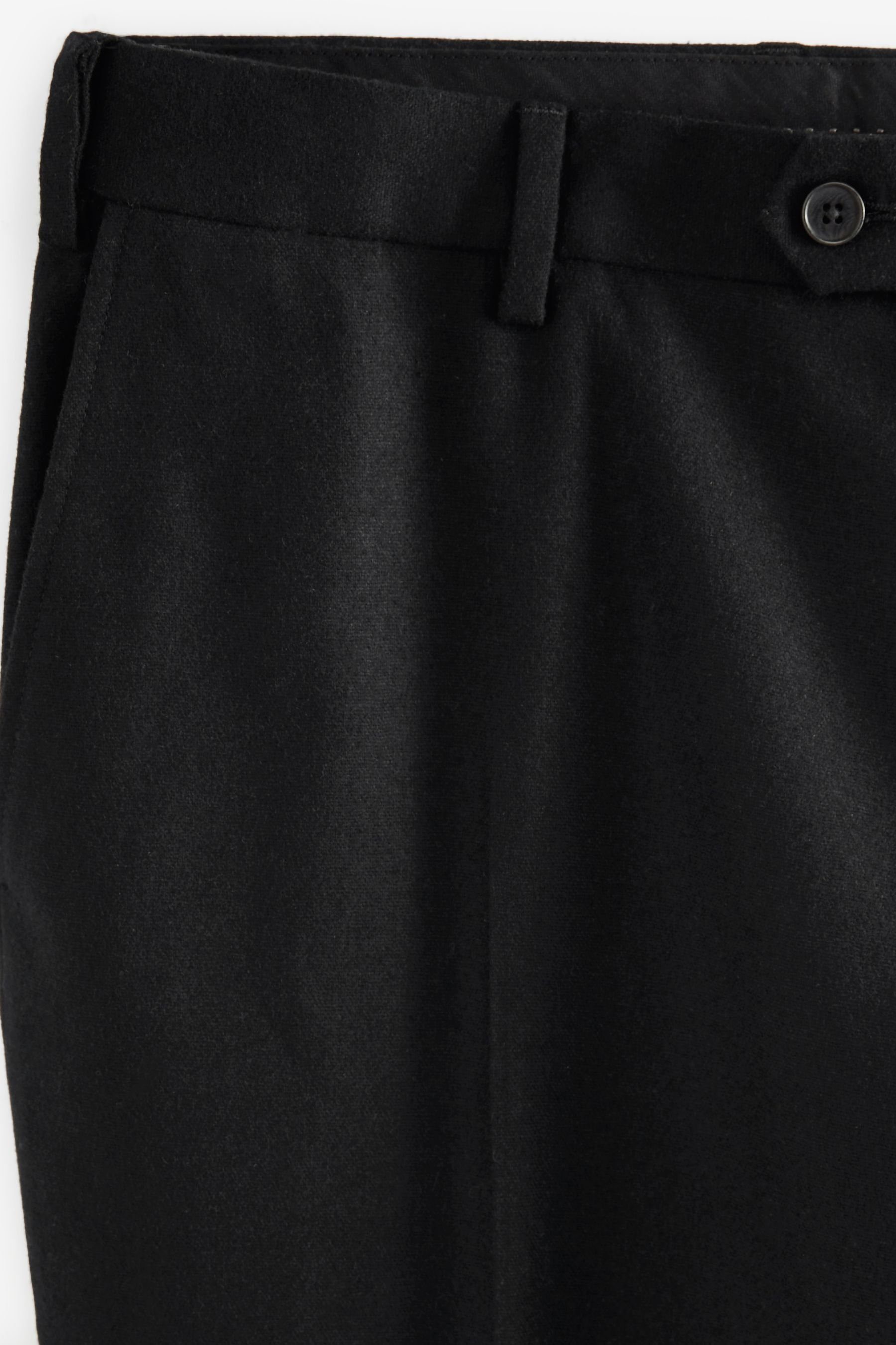 Fit Hose Black (1-tlg) Slim Next aus Wollmischung: Anzughose Donegal-Anzug
