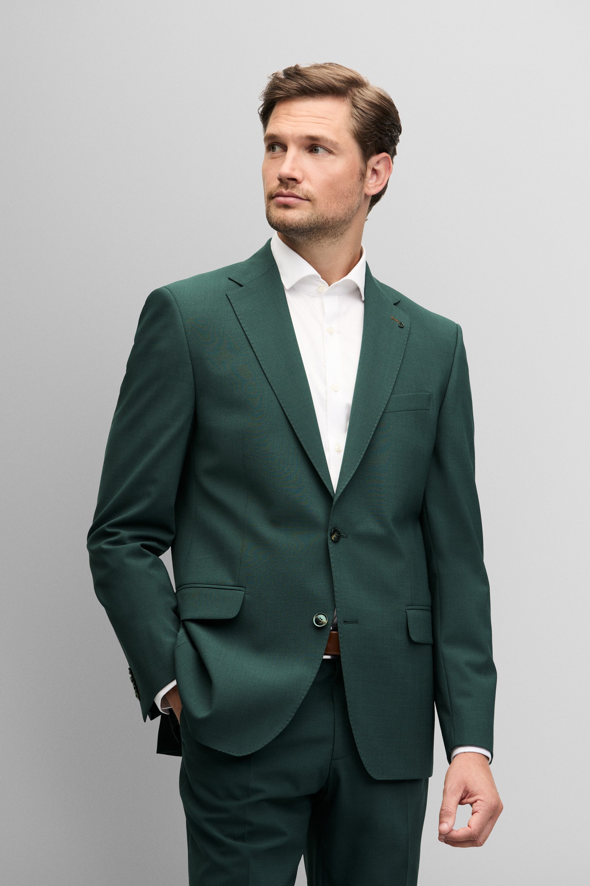 Digel Anzugsakko Duncan-AMF (1-tlg., Schurwolle) Abnehmbarer Revers-Pin günstig online kaufen