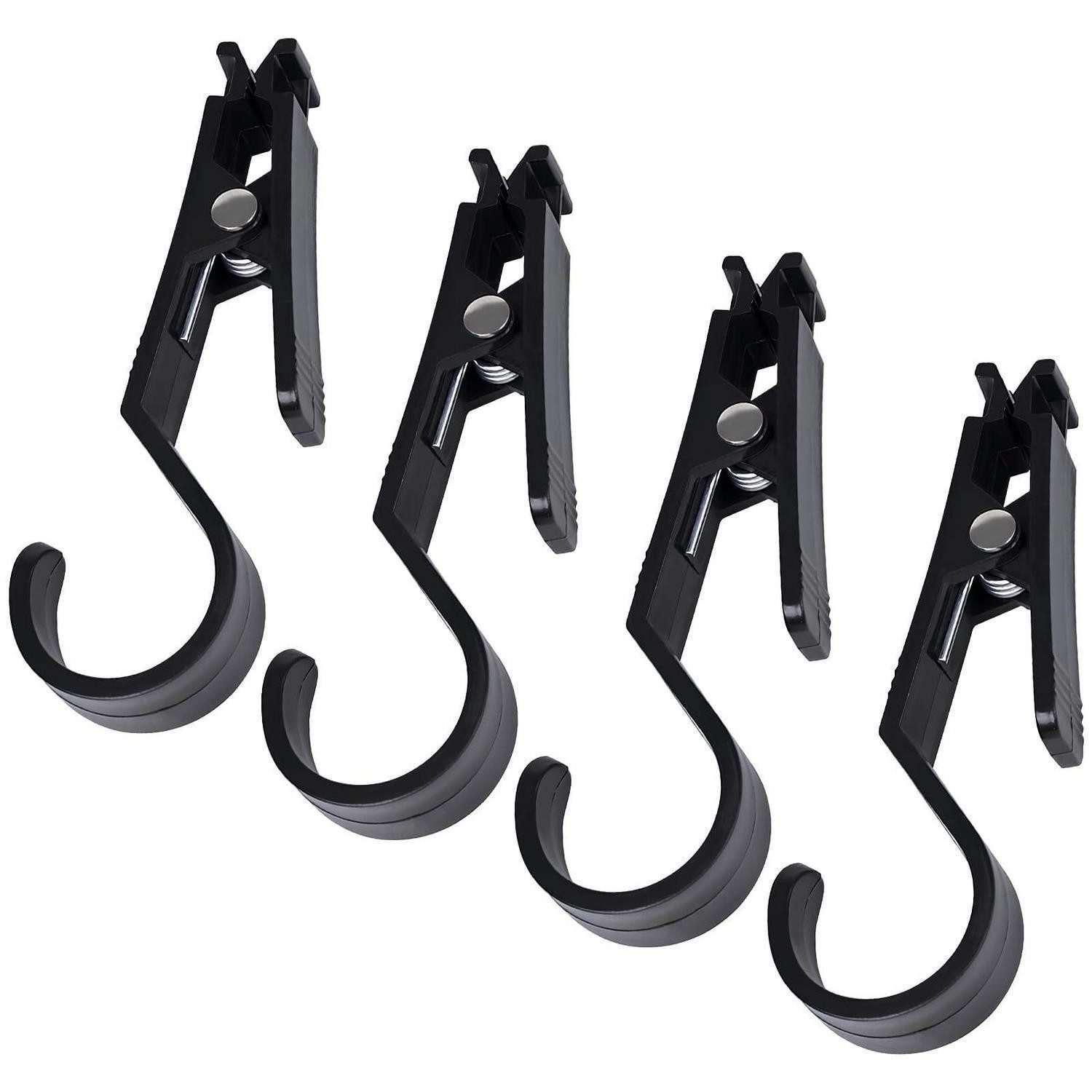 LuxusKollektion Kleiderhaken Zeltclips 4Stk mit Haken Multifunktion, (4-St)