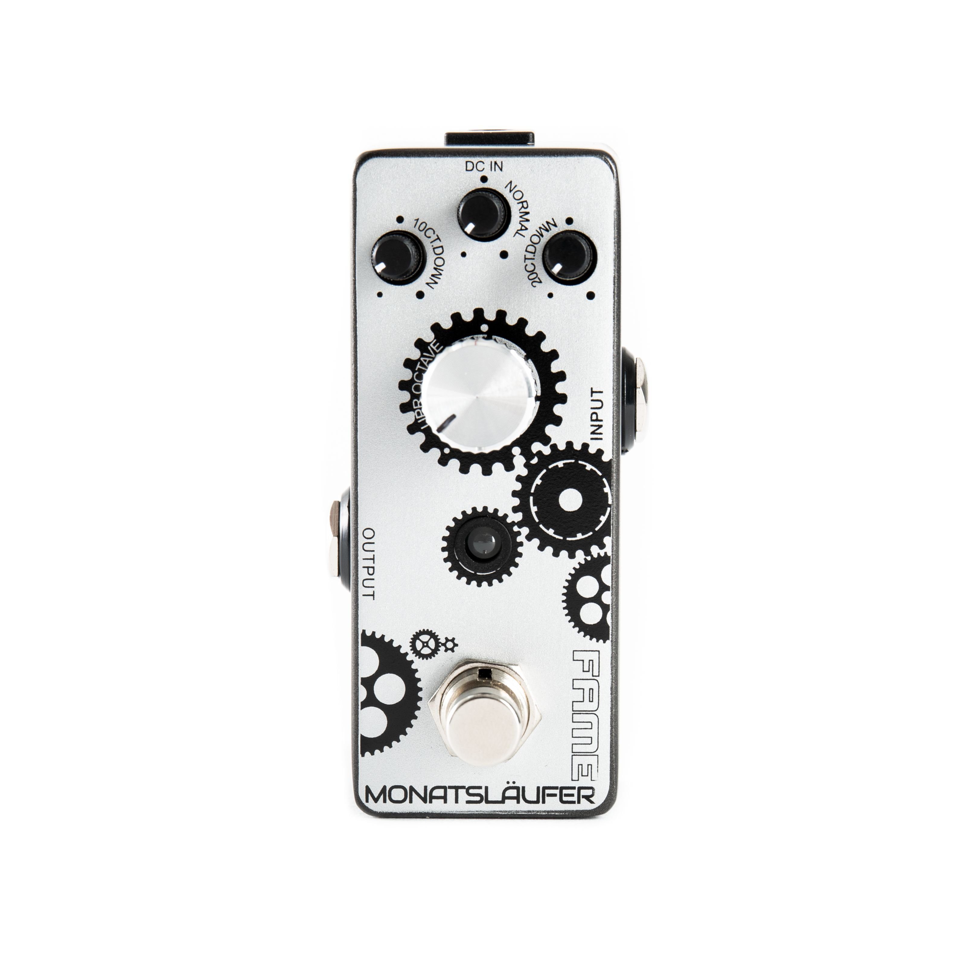 FAME Musikinstrumentenpedal, (Octaver Effektgerät für Gitarren Breites Klangspektrum Monophones Tracking True-Bypass-Fußschalter Kompaktes Metallgehäuse Geeignet für E-Gitarre Betrieb mit optionalem Netzteil, Effekte, Modulationseffekte), Octaver, Effektgerät für Gitarren, Monophones Tracking
