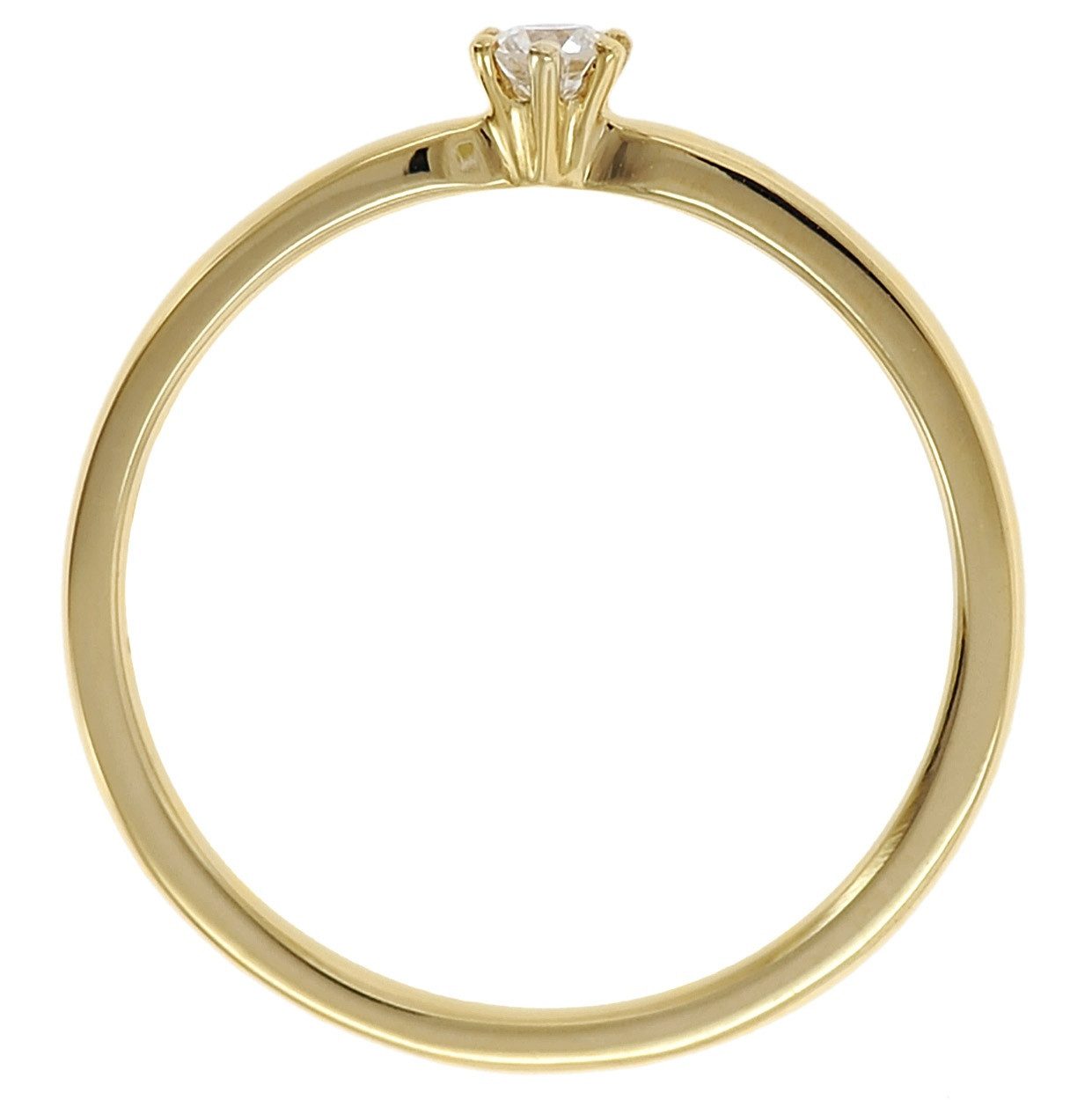 trendor Solitärring Damen Diamantring Gold 585/14K günstig online kaufen