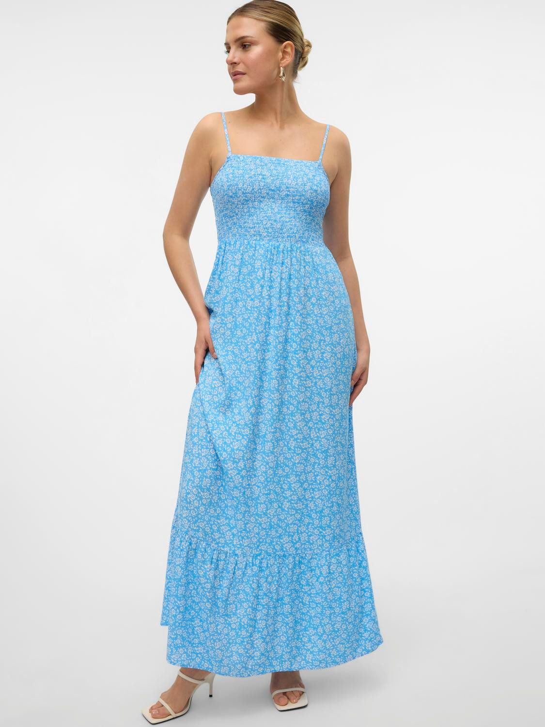 VERO MODA Vestido Corto De Verano Para Mujer – Comodidad Y Estilo Fácil – Ideal Para El Día A Día