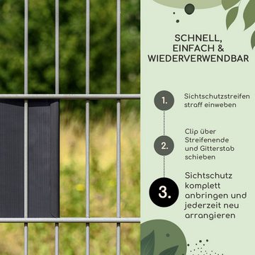 blumfeldt Balkonsichtschutz Sichtschutzstreifen-Clips Zubehör PVC 10er-Pack