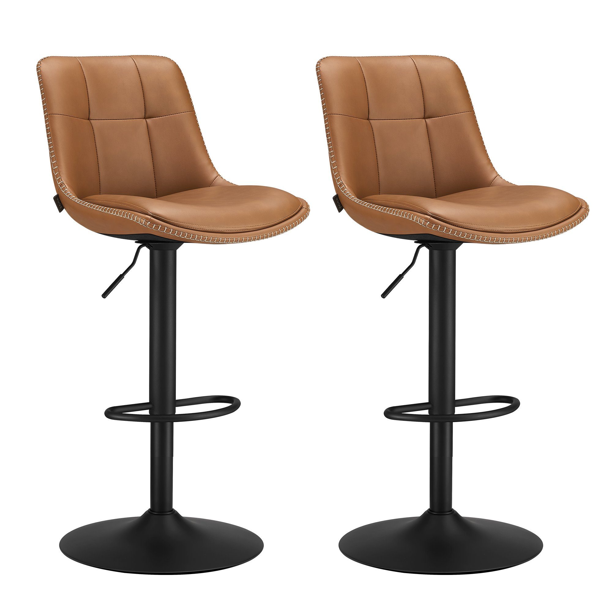 VASAGLE Barhocker Barstühle (Set, 2 St), höhenverstellbar, drehbar günstig online kaufen