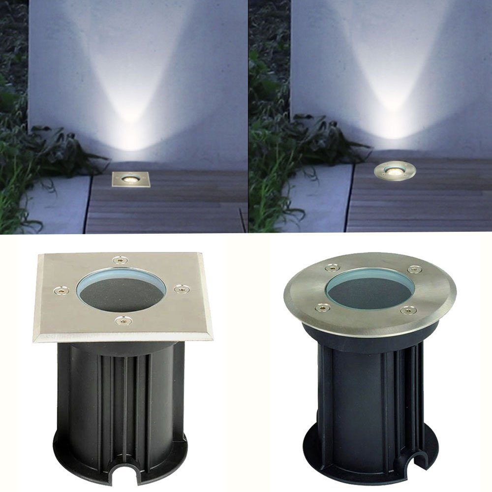 Beleuchtung GU10 Terrassenboden Einbaustrahler, LED Aussen etc-shop Bodeneinbaustrahler