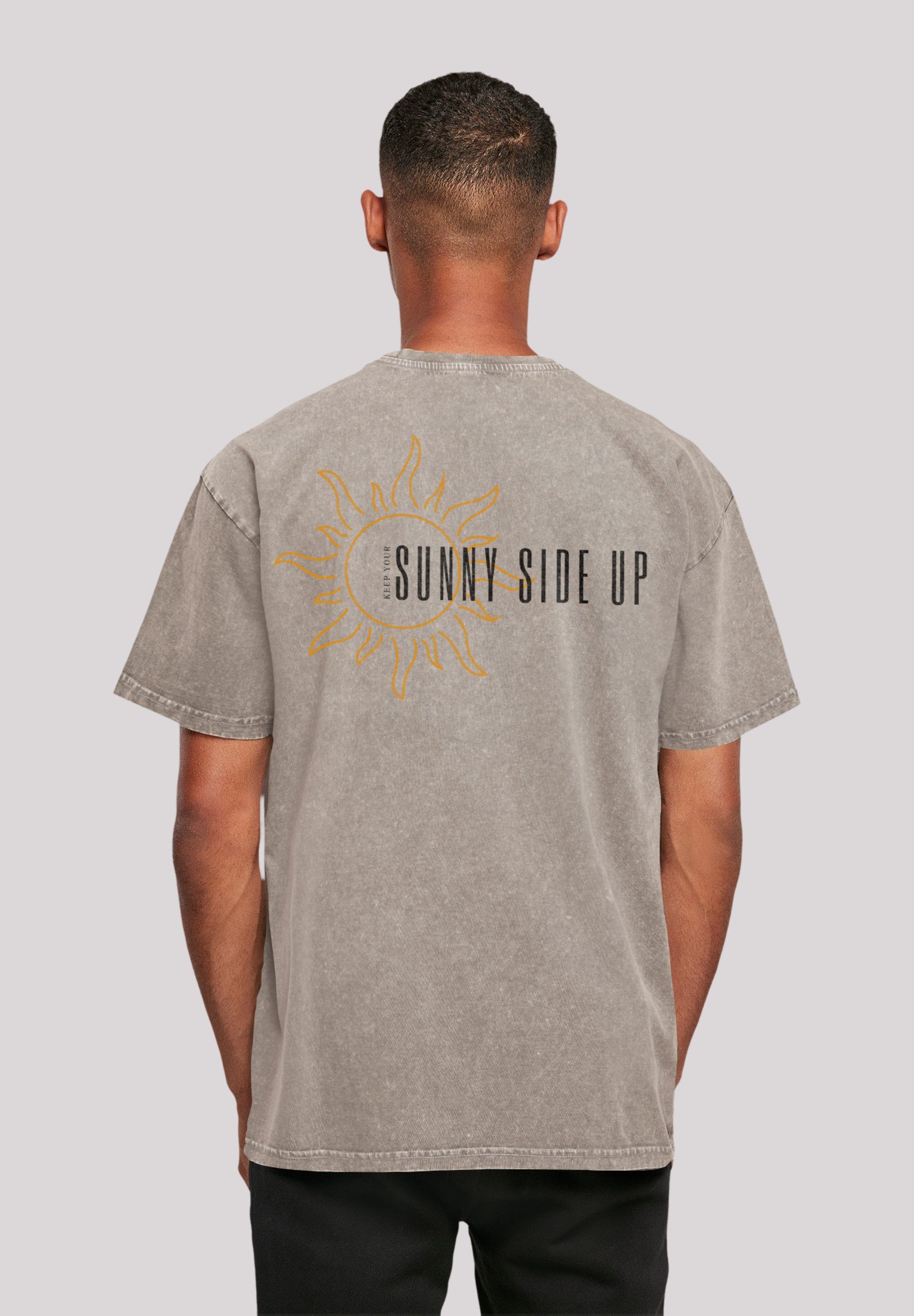 F4NT4STIC T-Shirt Sunny side up Print Asphalt