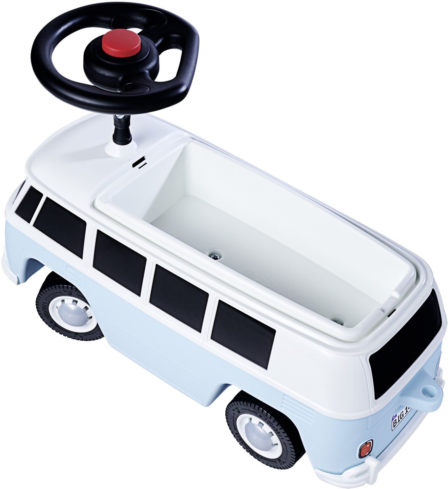 BIG Rutscherauto Outdoor Spielzeug Fahrzeug Bobby Car Baby VW T1 blau  800055321