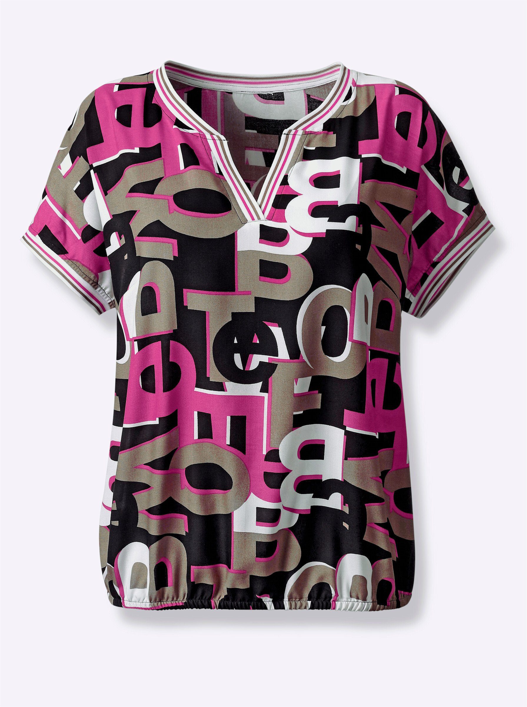 Witt Klassische Bluse Druckbluse Kurzarm günstig online kaufen