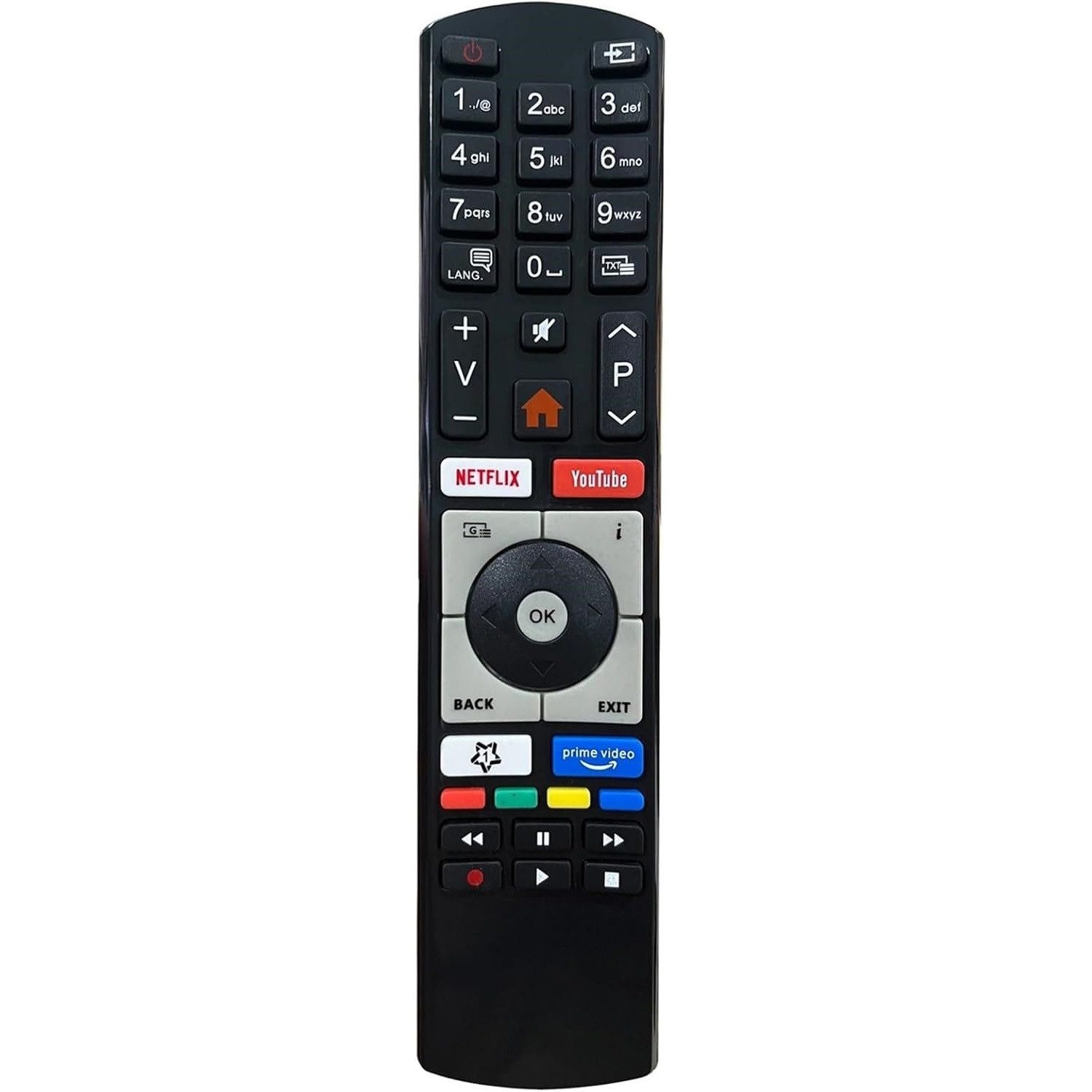 Mycotech Fernbedienung für Telefunken Hitachi Smart TV Fernseher Fernbedienung