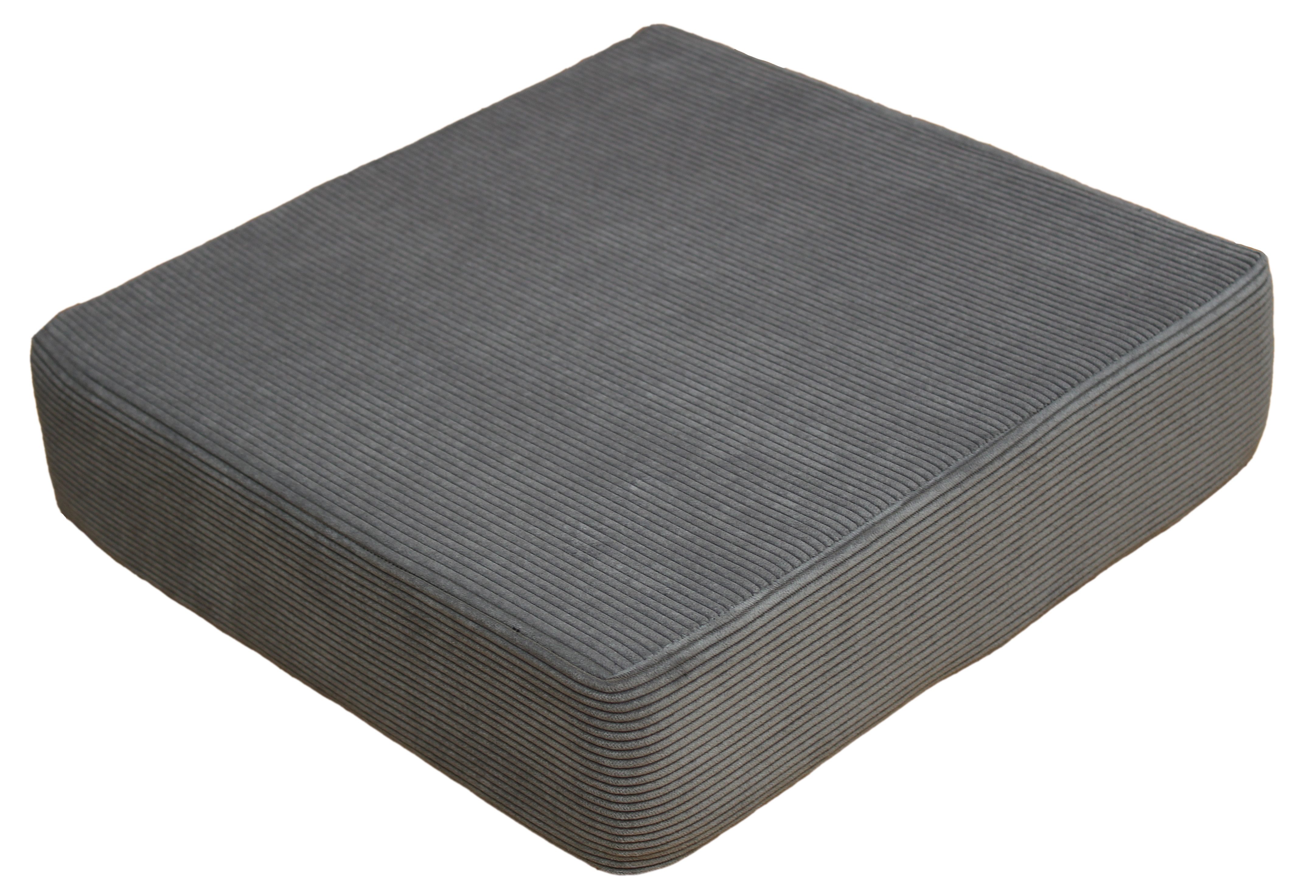 Brilliant Sitzkissen / Sitzerhöhung / Bodenkissen / 40x40x10cm / Cord-Desig günstig online kaufen