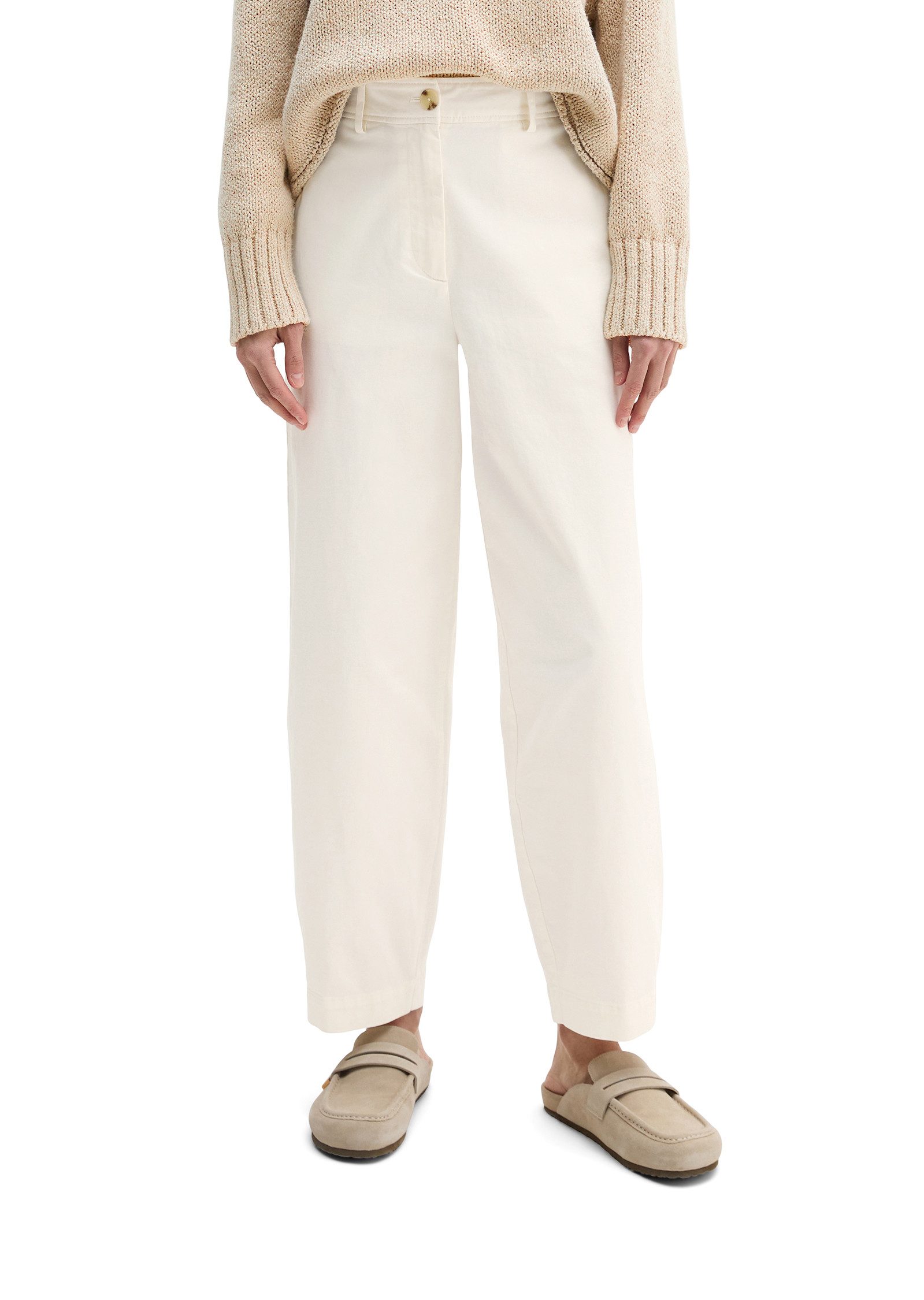 Marc O'Polo 7/8-Hose Model Minu barrel aus Organic Cotton-Twill, Barrel Fit günstig online kaufen