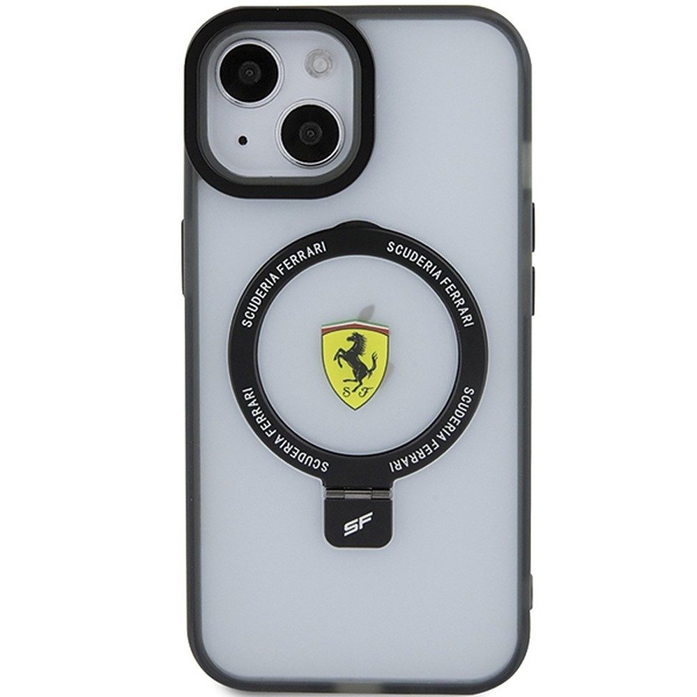 Ferrari Handyhülle Ständer Schutzhülle 6,1 Zoll, MagSafe, Ständerfunktion, mattiert, Lizenzware