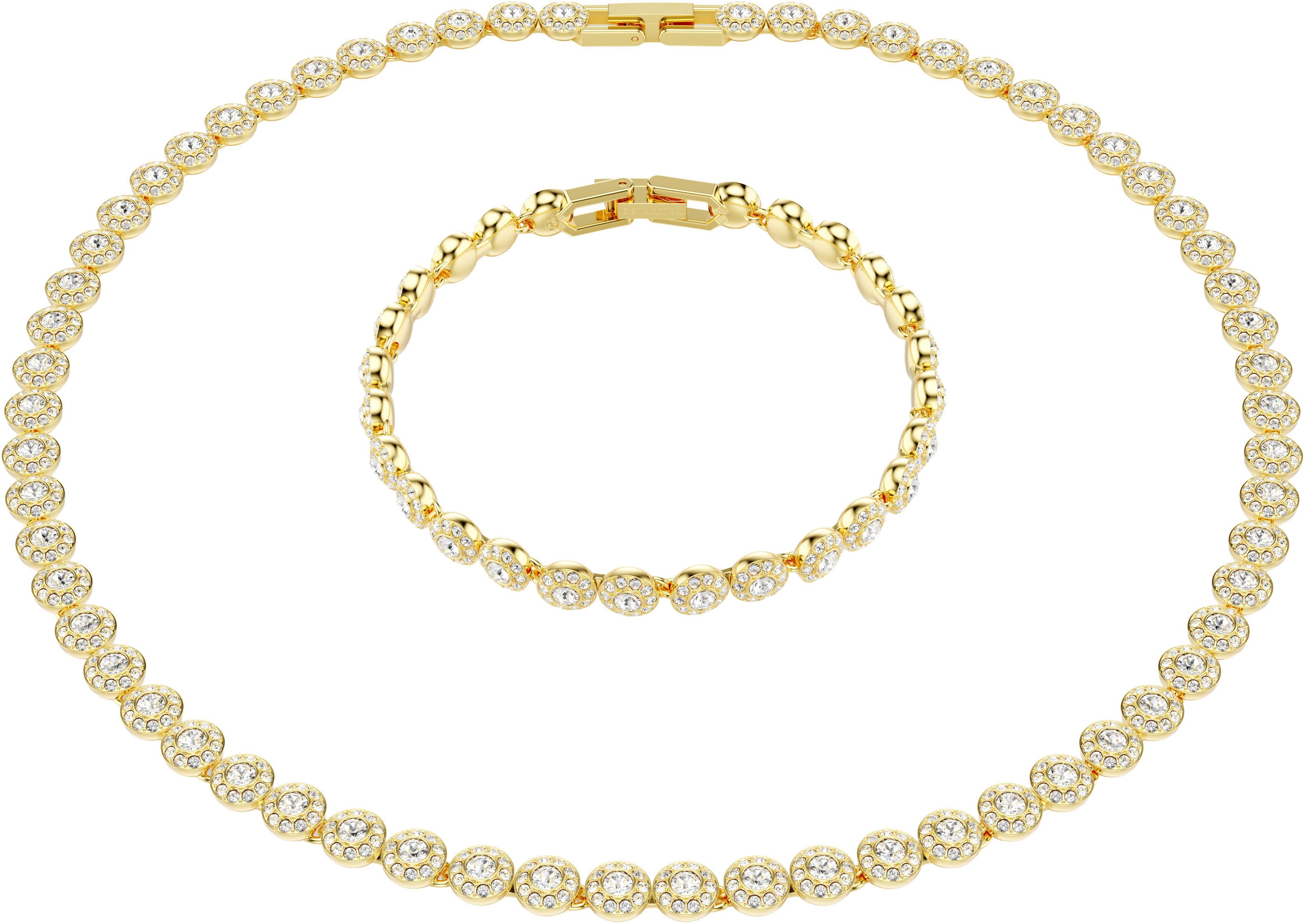 Swarovski Ketten und Armband Set Multipack Schmuck Geschenk Una Angelic (Set, 2-tlg., inkl. Schmuckbox), mit Swarovski® Kristall