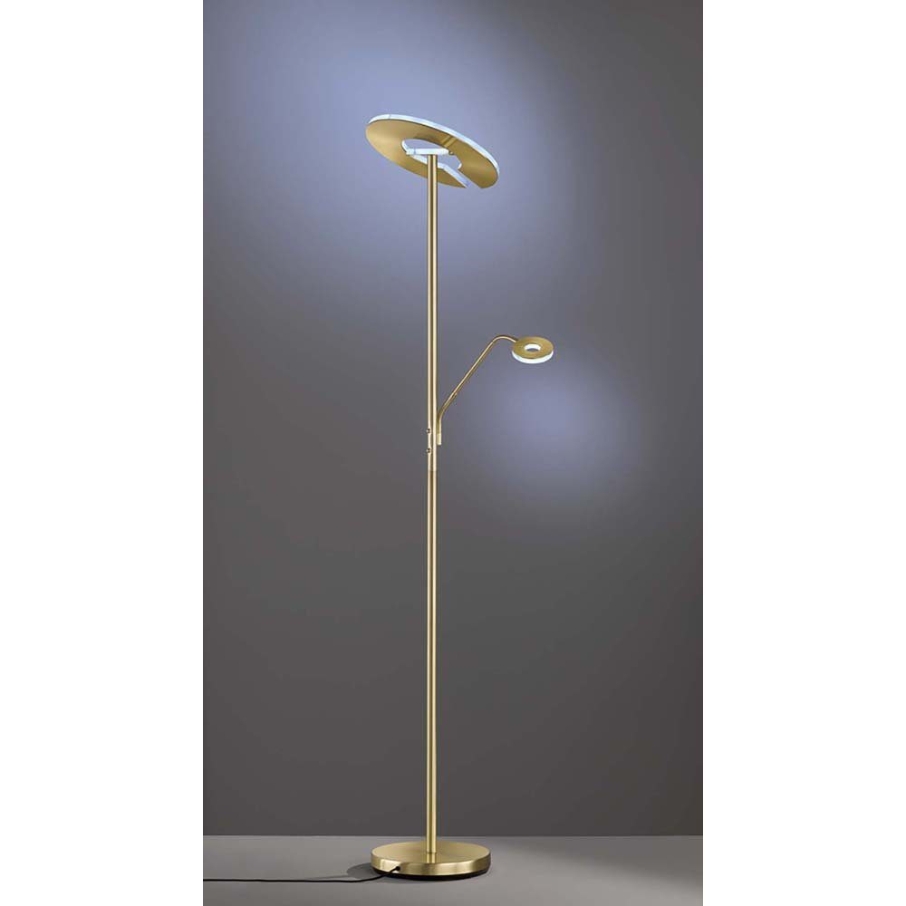 FISCHER & HONSEL LED Stehlampe, LED-Leuchtmittel fest verbaut, Neutralweiß, Warmweiß, Deckenfluter Leselampe Stehleuchte dimmbar CCT LED Wohnzimmerleuchte H