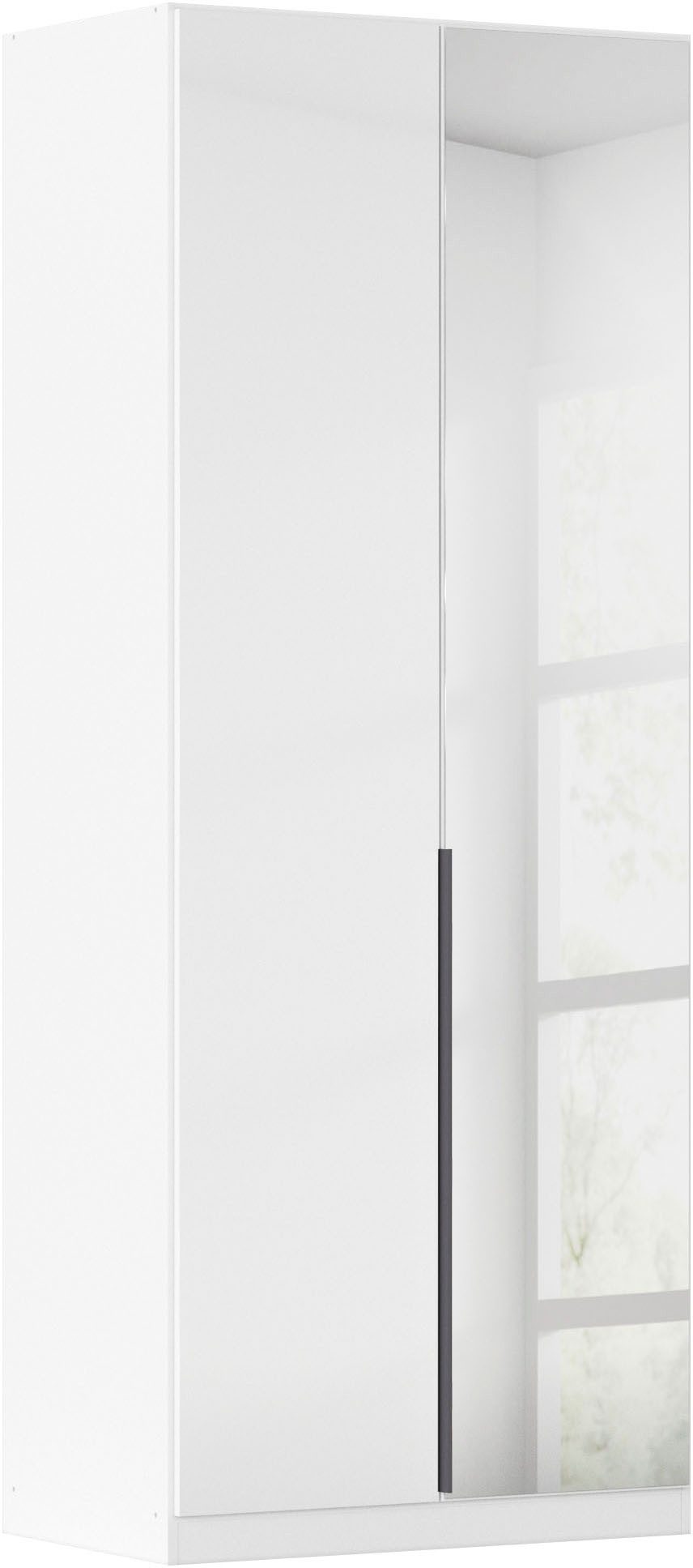 OTTO home Drehtürenschrank Kleiderschrank Schrank Garderobe AGORDO mit Dekor- oder Hochglanzfront (in zwei Griff-Farben, Breiten 91-405 cm) durchdachte Innenausstattung, in 8 Breiten und 2 Höhen MADE IN GERMANY