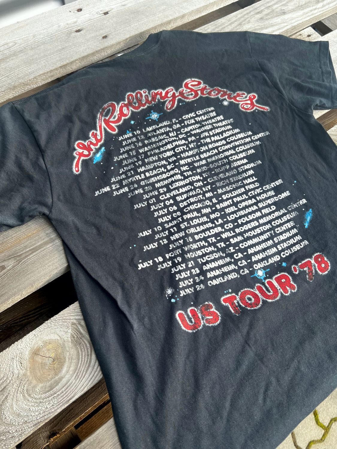 Bravado Print-Shirt THE ROLLING STONES T-Shirt US Tour 1978 Rolling Stones US Tour 78 Bandshirt