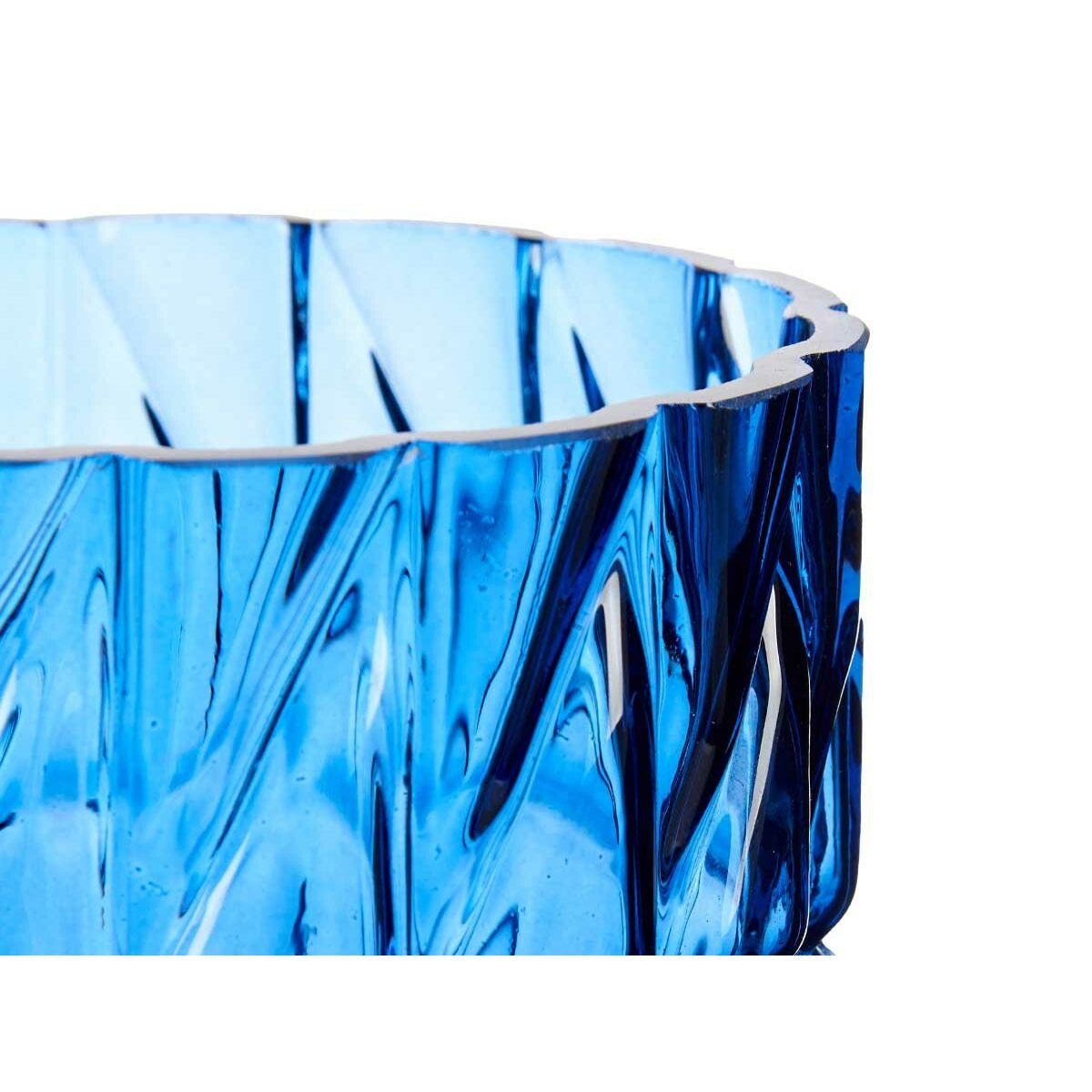 Dekovase Vase Schnitzerei Gift 13 Stück 13 Glas Decor 26,5 6 x x cm Blau