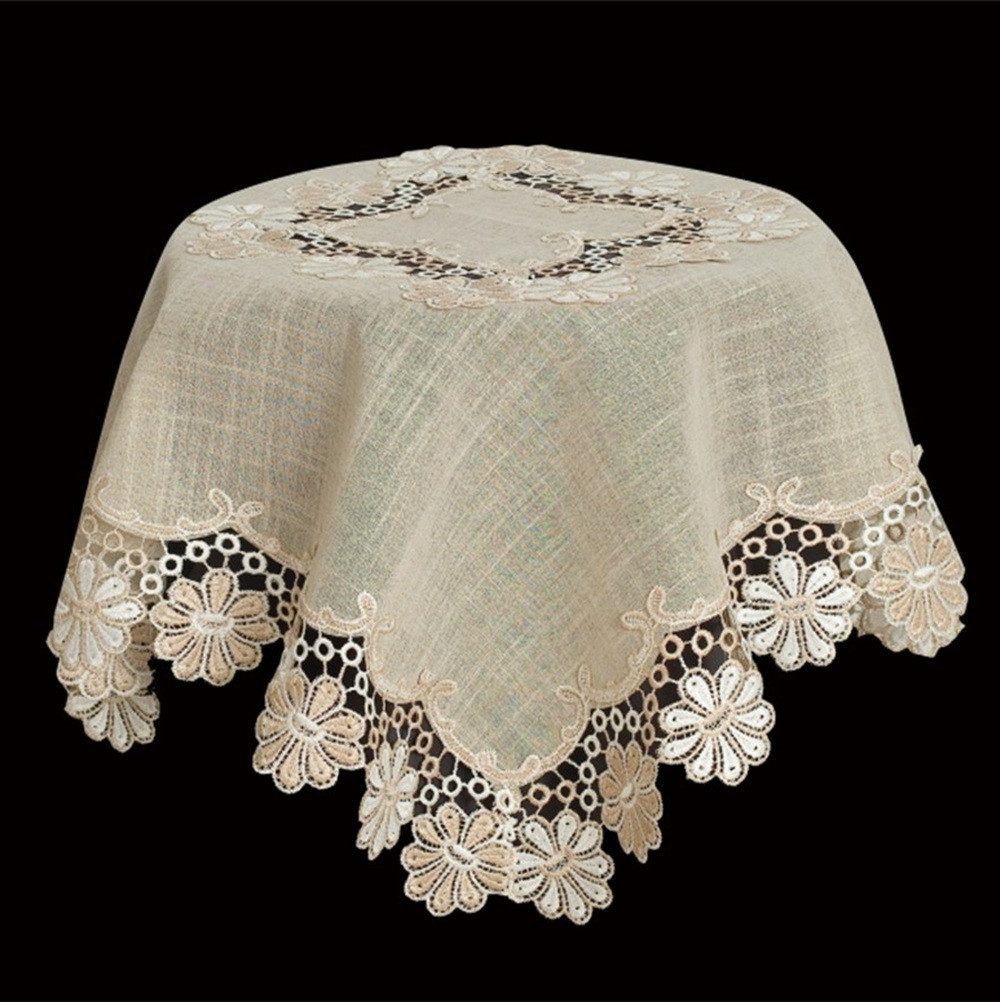 Brilliant Tischdecke / Spitzendecke / 85cm Rund