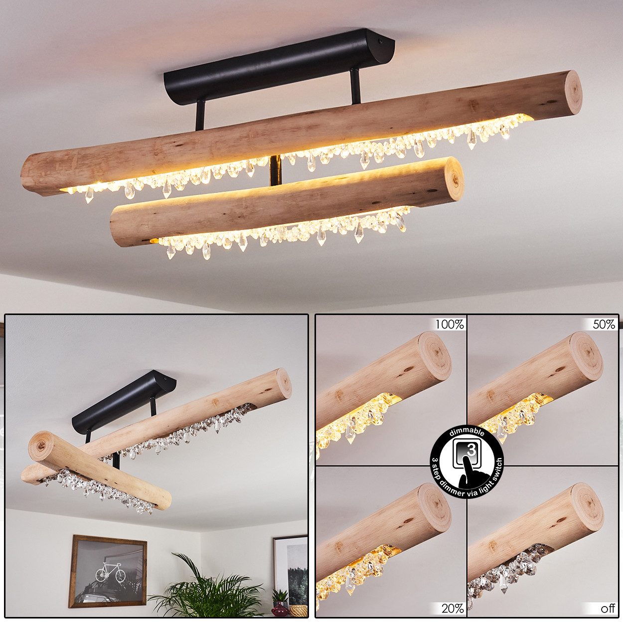 hofstein Deckenleuchte »Lipusa« Deckenlampe aus Metall günstig online kaufen