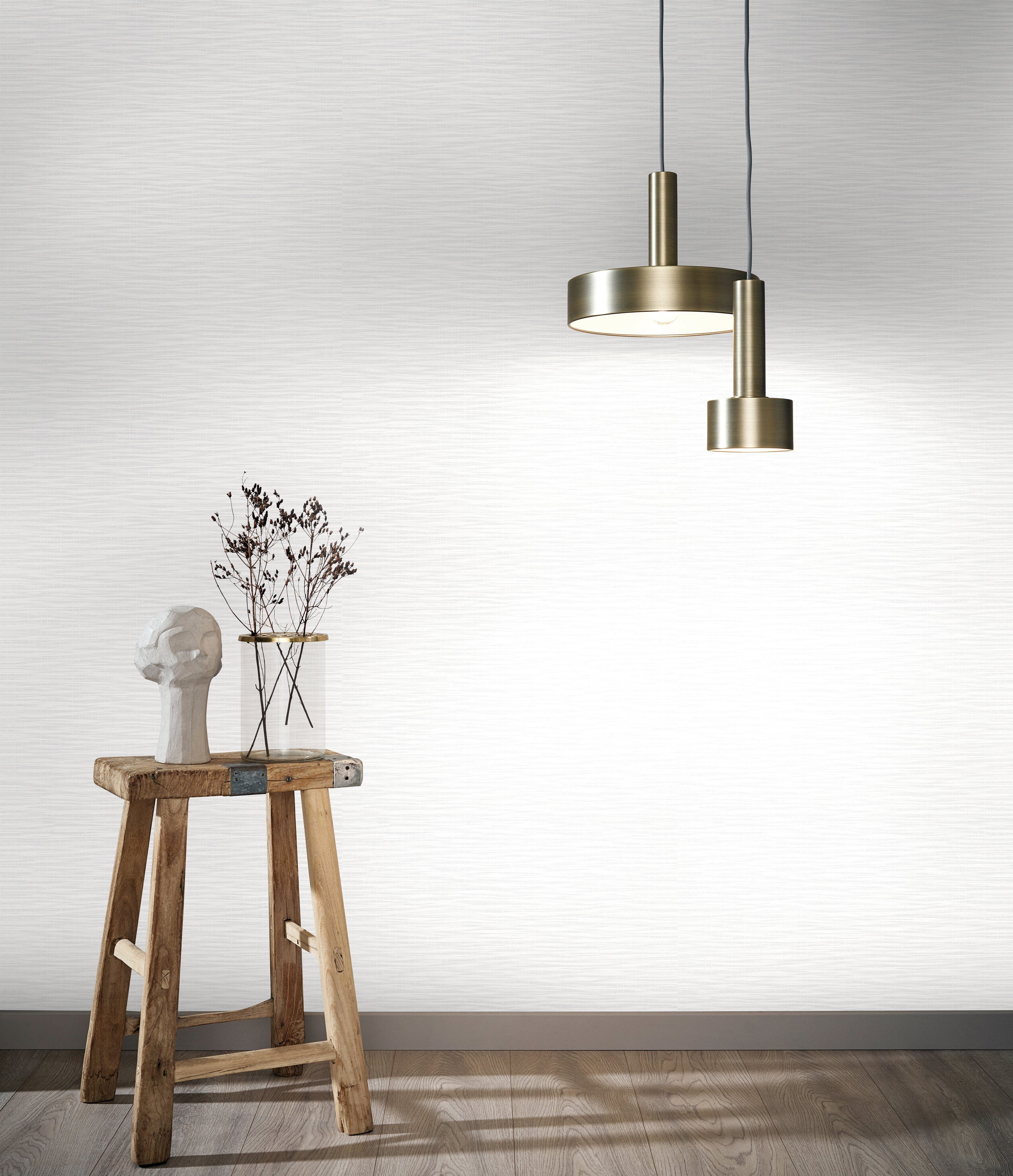 Marburg Vliestapete, gestreift, matt, unifarben mit Farbeinsätzen, (1 St), moderne Tapete für Wohnzimmer Schlafzimmer Küche