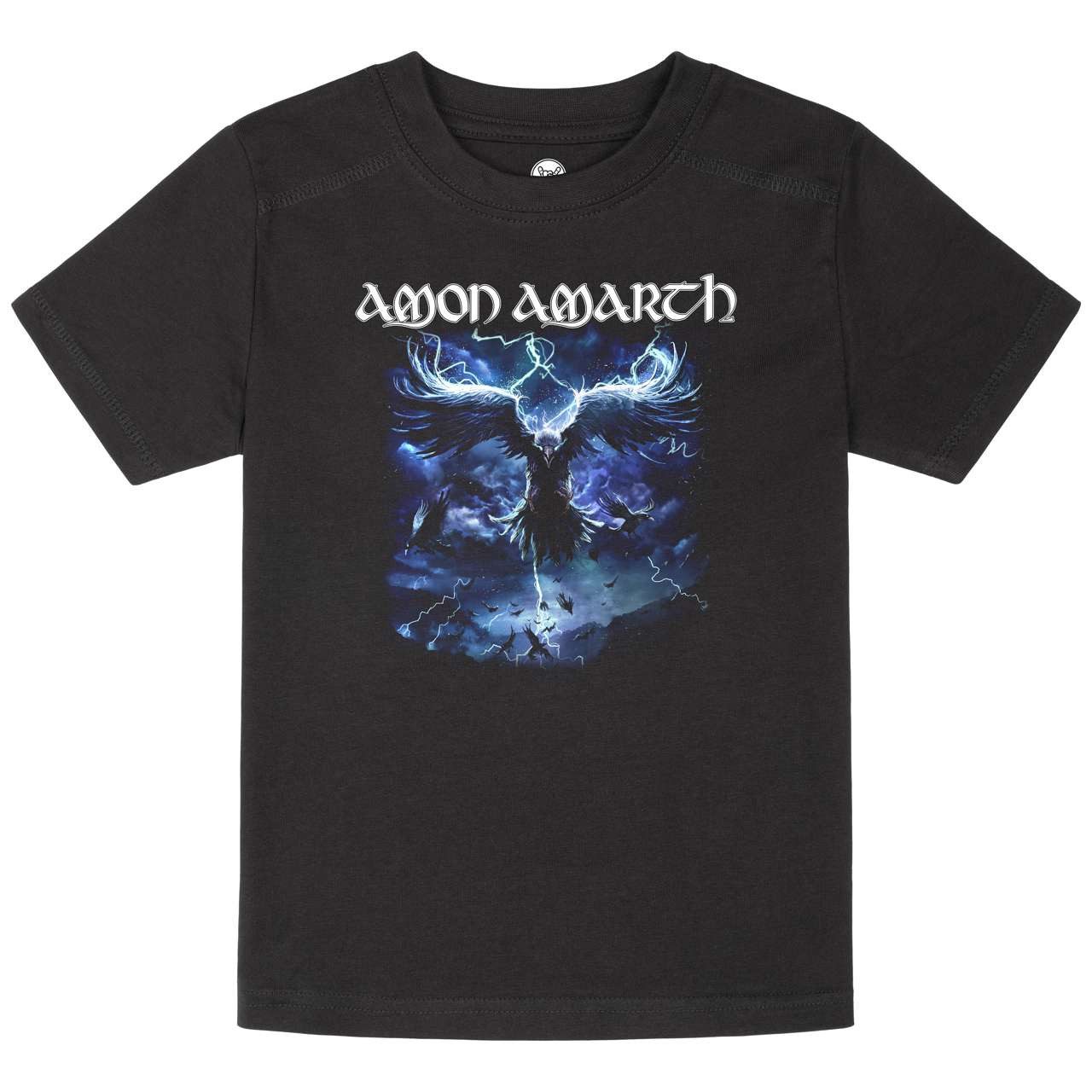 Metal Kids T-Shirt mit Amon Amarth (Raven's Flight) Aufdruck für Kinder (2–14 J)