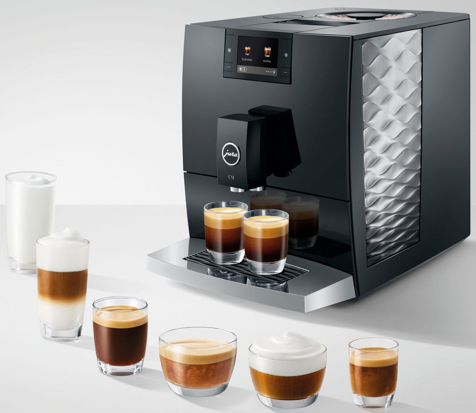 JURA Kaffeevollautomat 15753 C9 (EA), Piano Black, 17 Spezialitäten, WiFi, Hot&Light Brew, Feinschaum – Bild 5 von 5